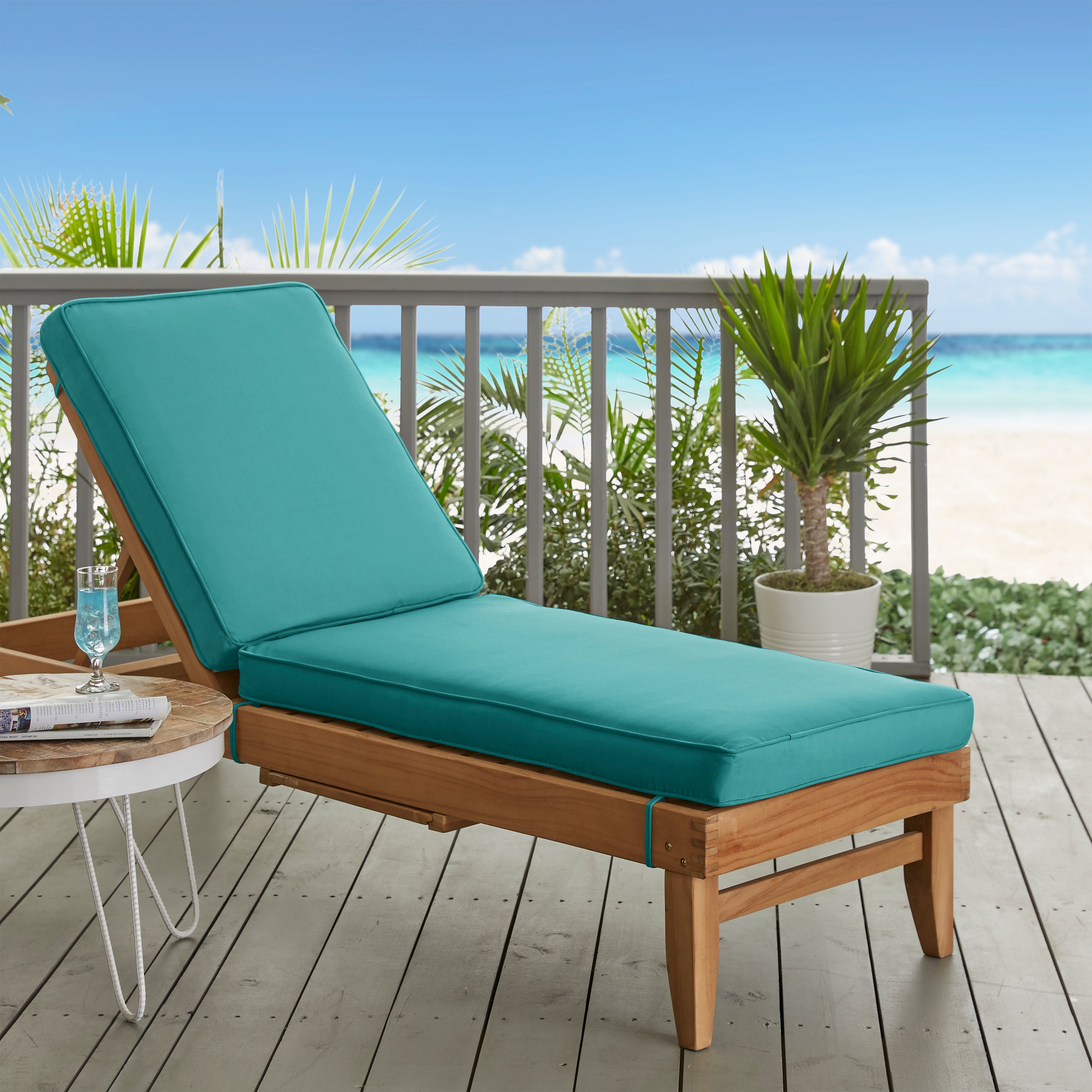 Sunbrella Canvas Chaise Lounge Cushion