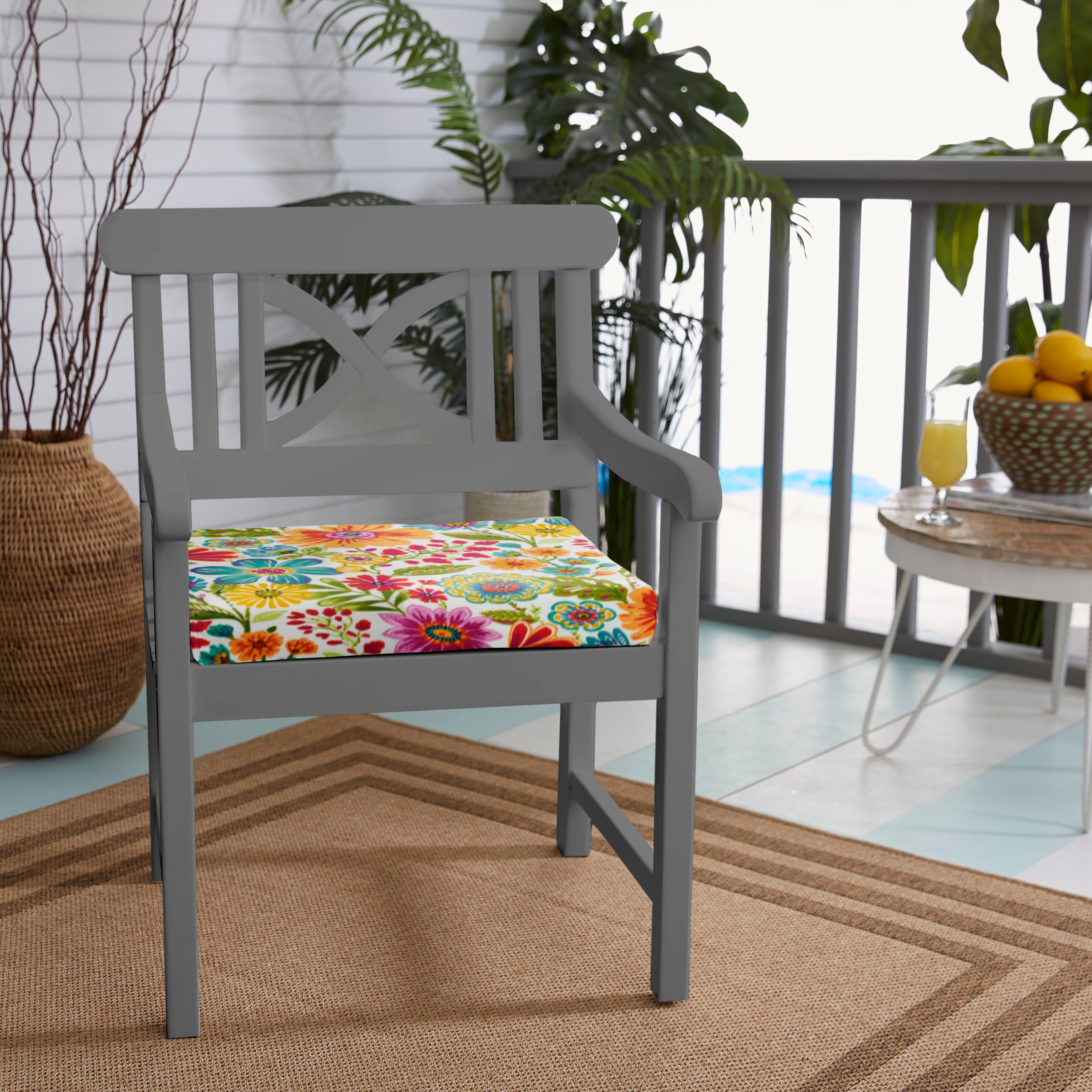Indoor/Outdoor Gregoire Chair Cushion (Set of 2)
