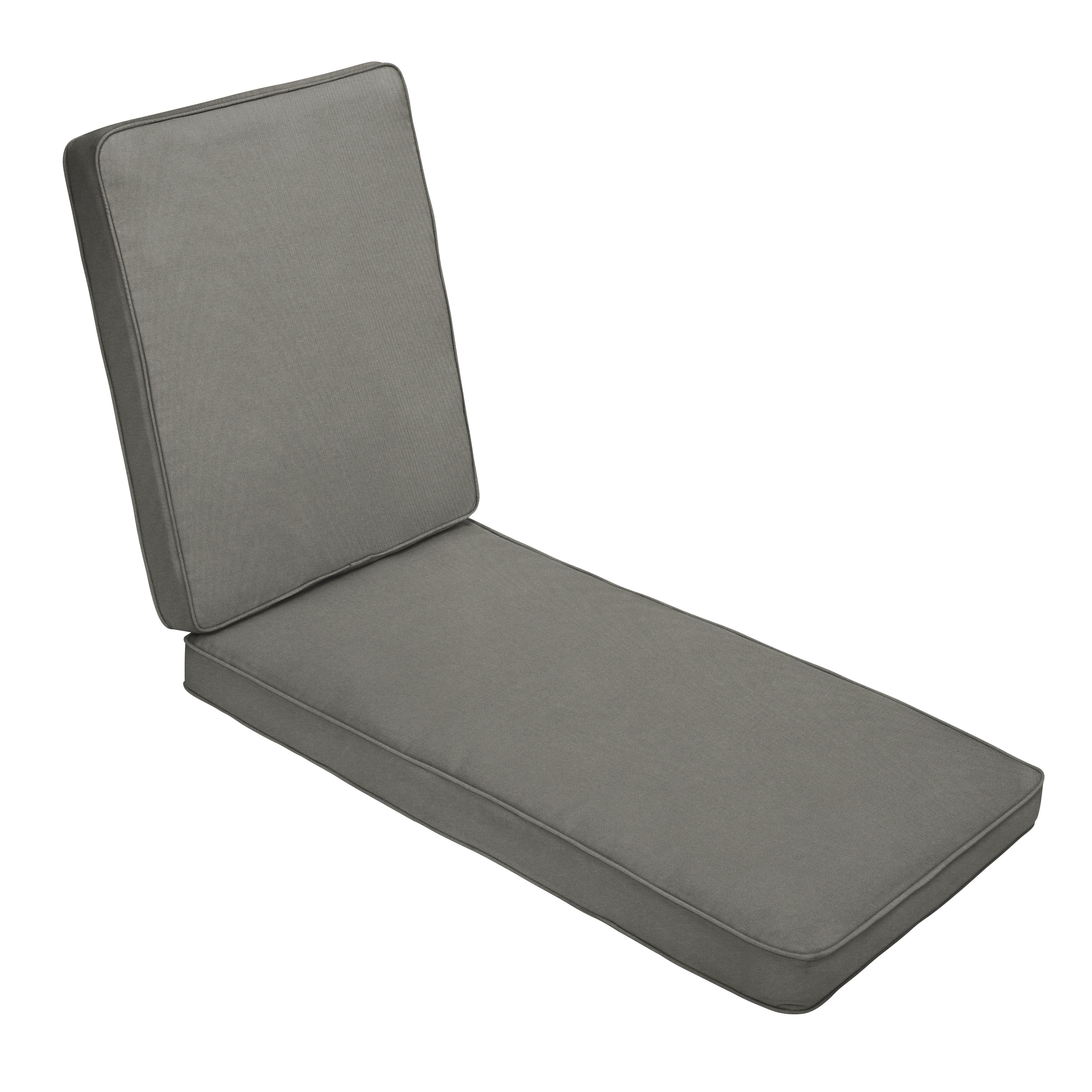 Sunbrella Canvas with Contrast Cording Chaise Lounge Cushion