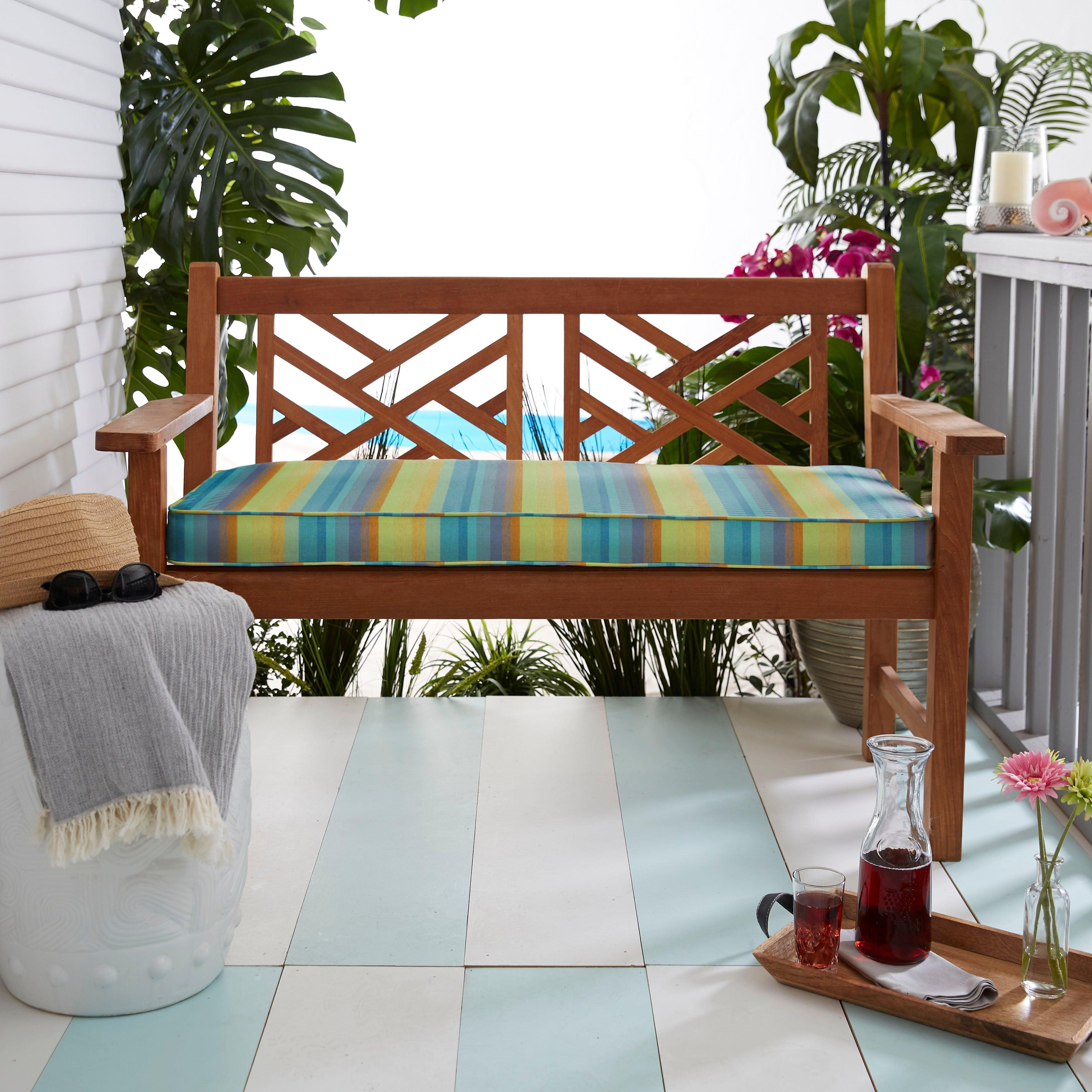 Sunbrella Astoria Indoor/Outdoor Bench Cushion - Sorra Home