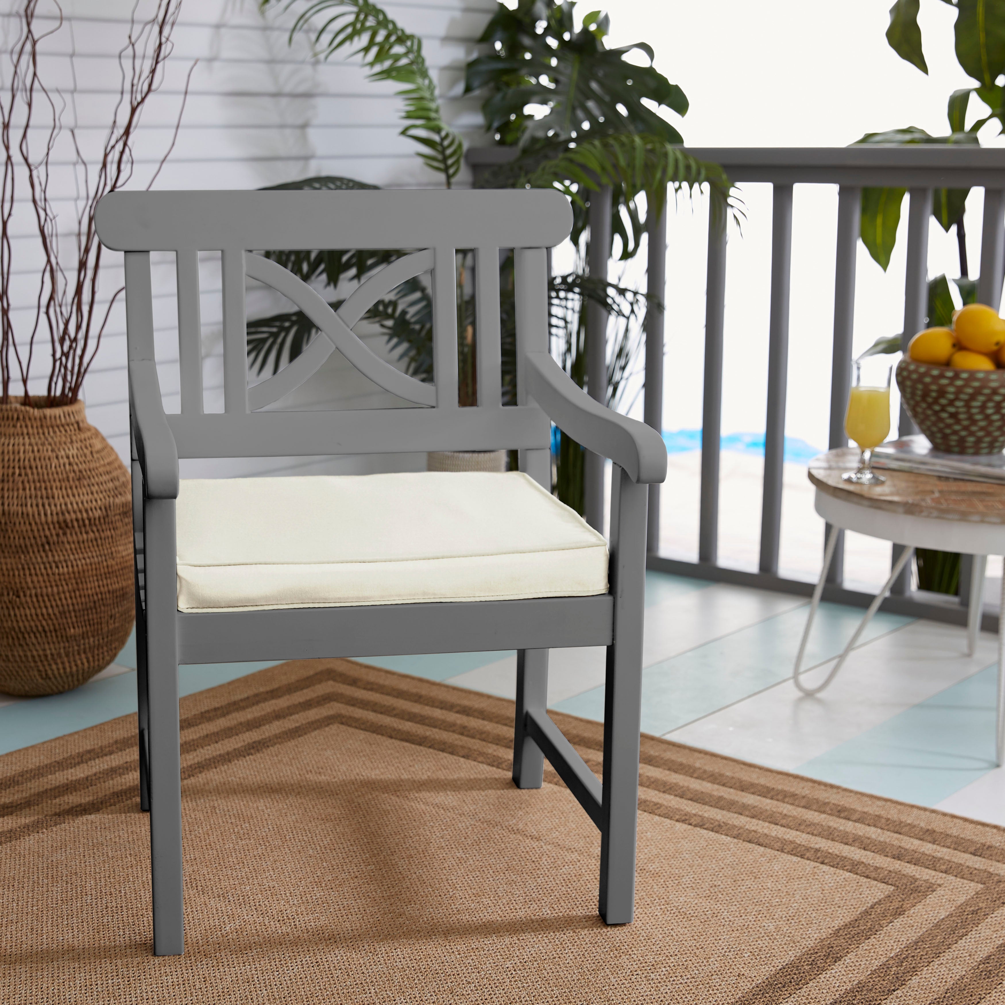 Sunbrella Corded Chair Cushion (Set of 4)