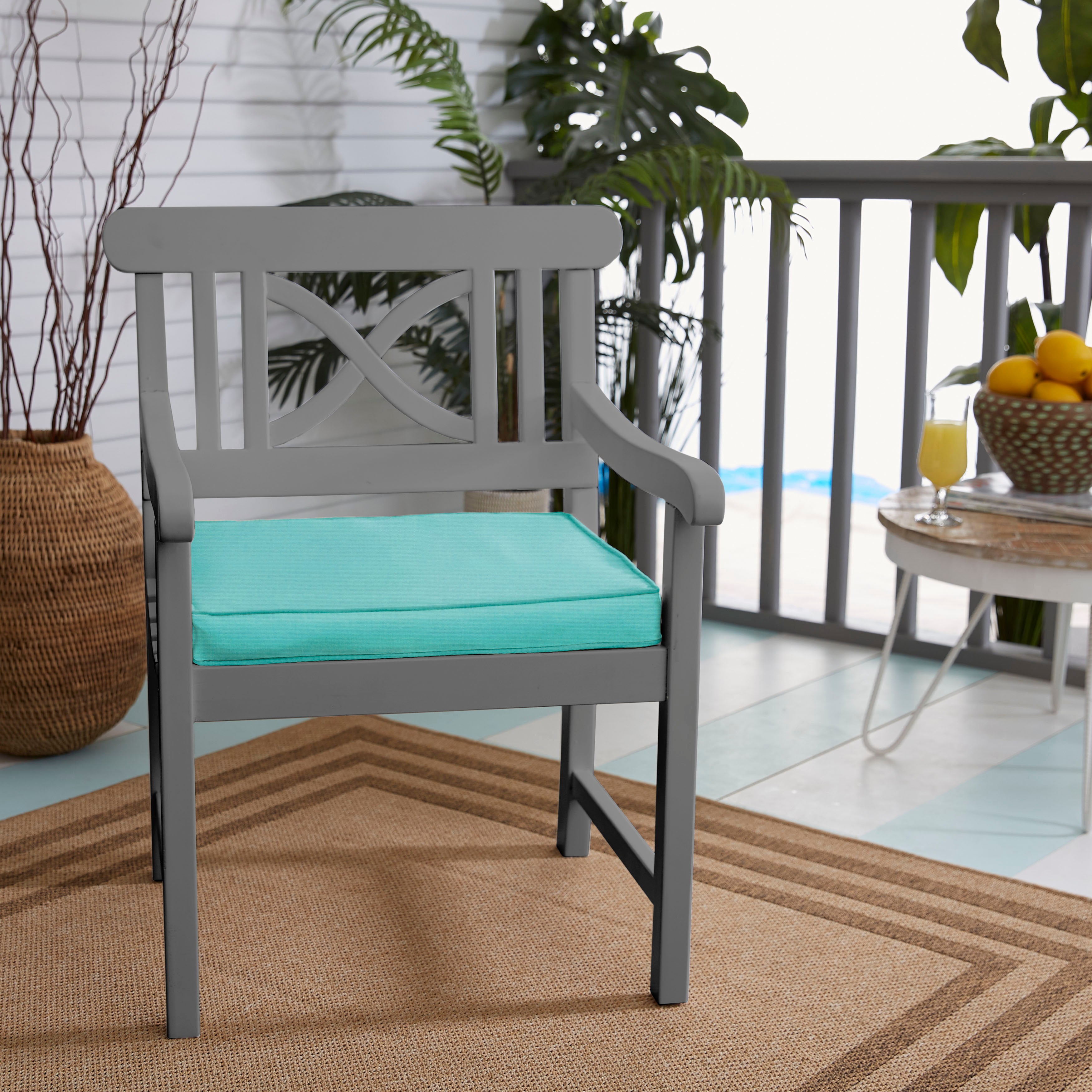 Sunbrella Canvas Corded Chair Cushion