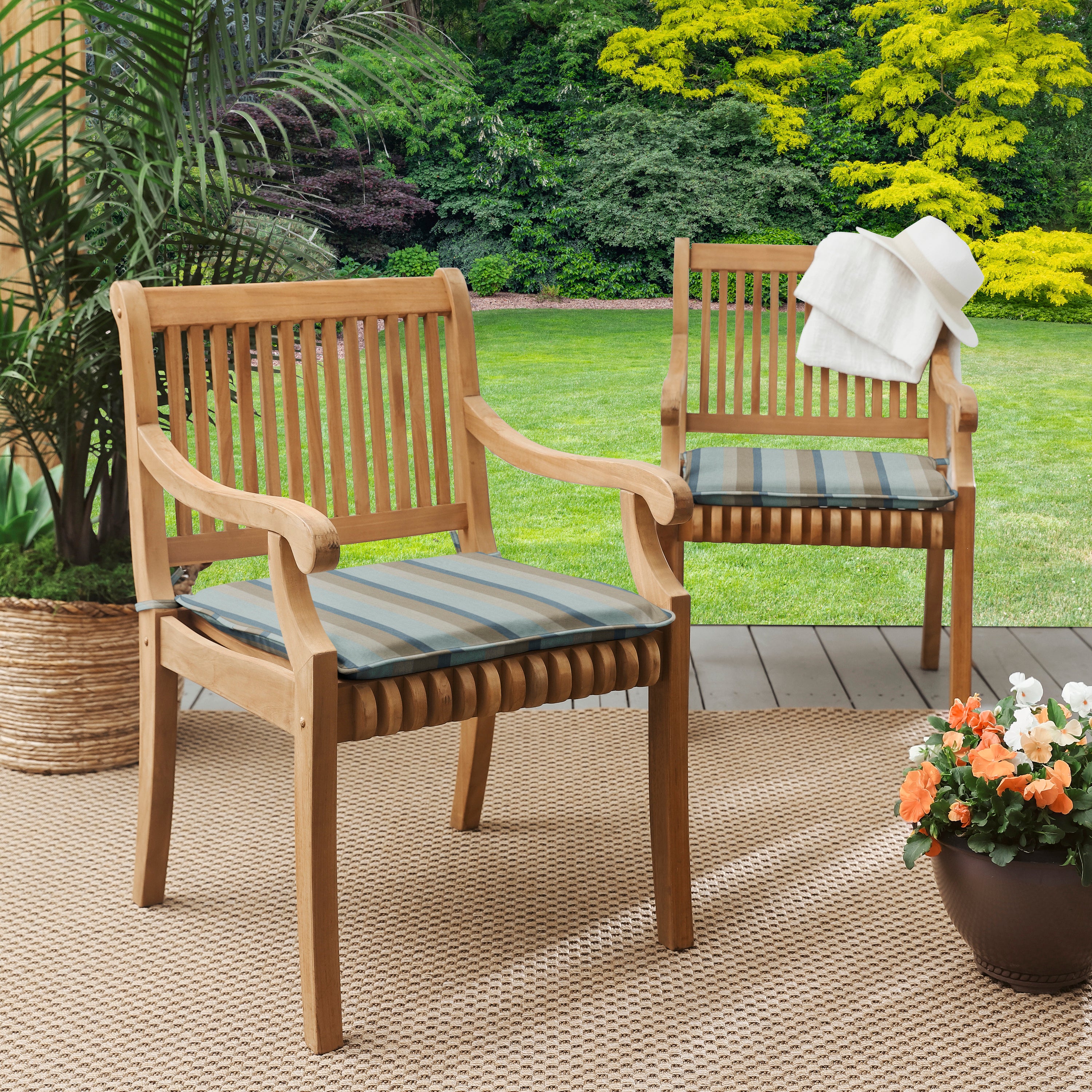 Sunbrella Mist Chair Pad (Set of 2)