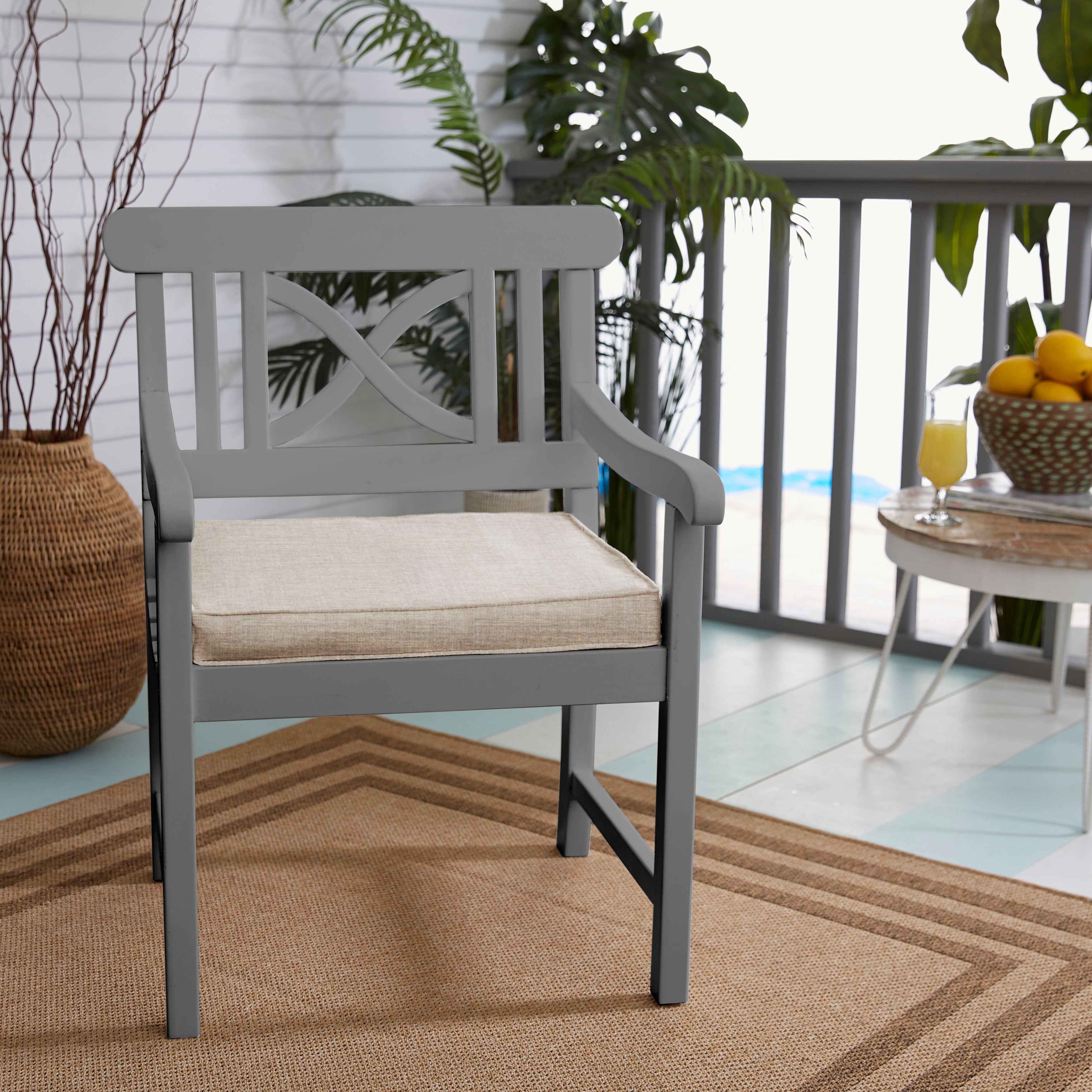 Sunbrella Corded Chair Cushion (Set of 4)