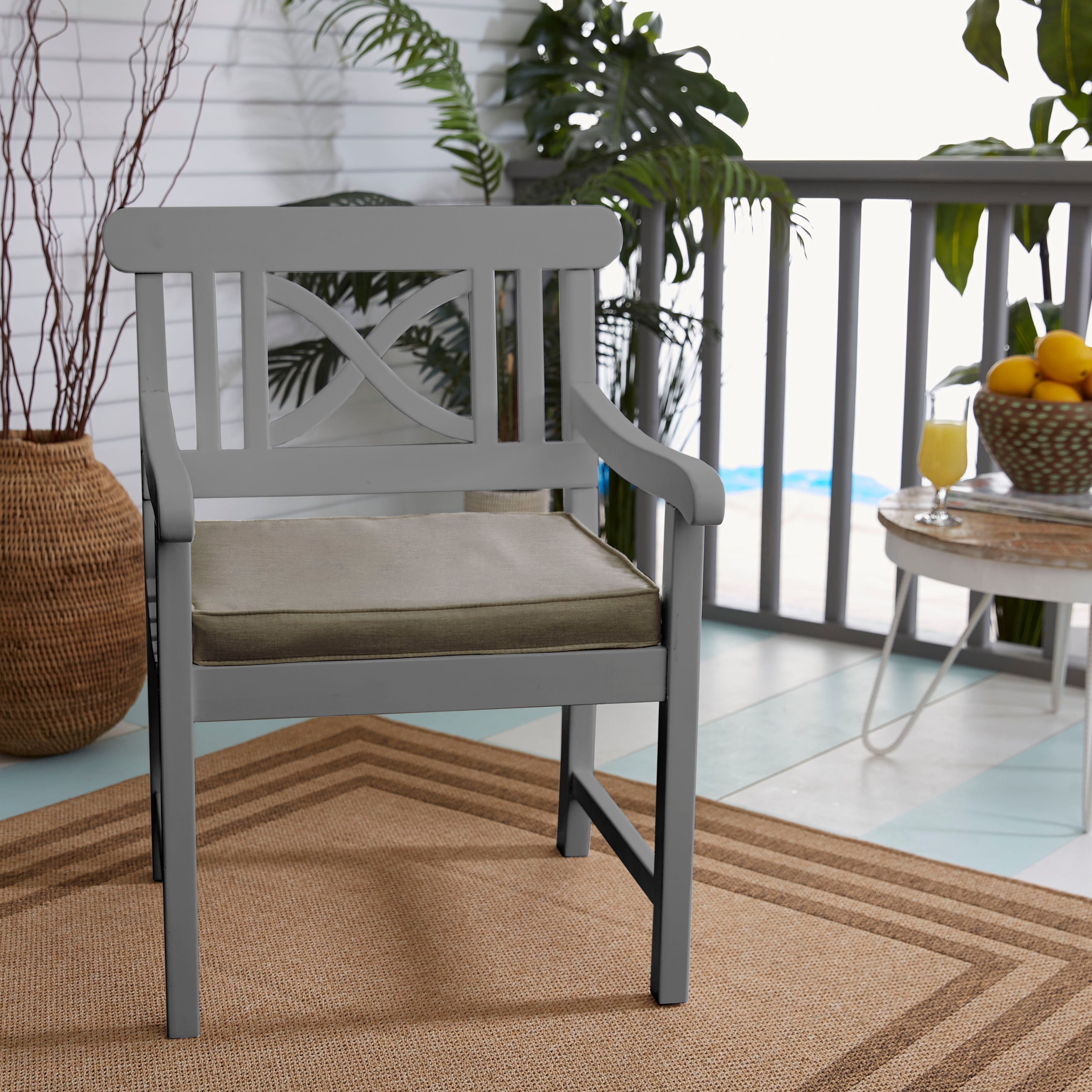 Sunbrella Corded Chair Cushion (Set of 4)