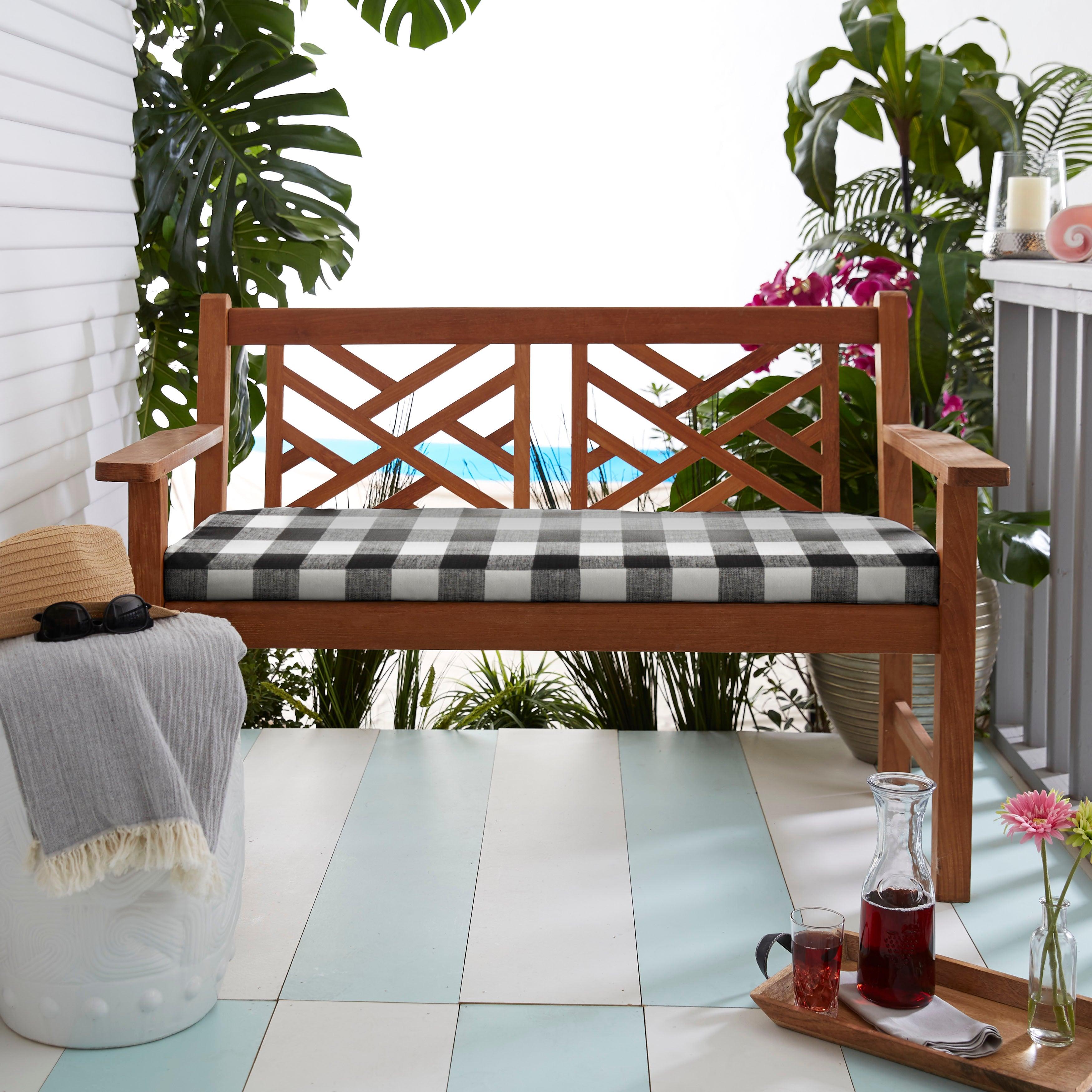 Anderson Indoor/Outdoor Round Front Bench Cushion - Sorra Home