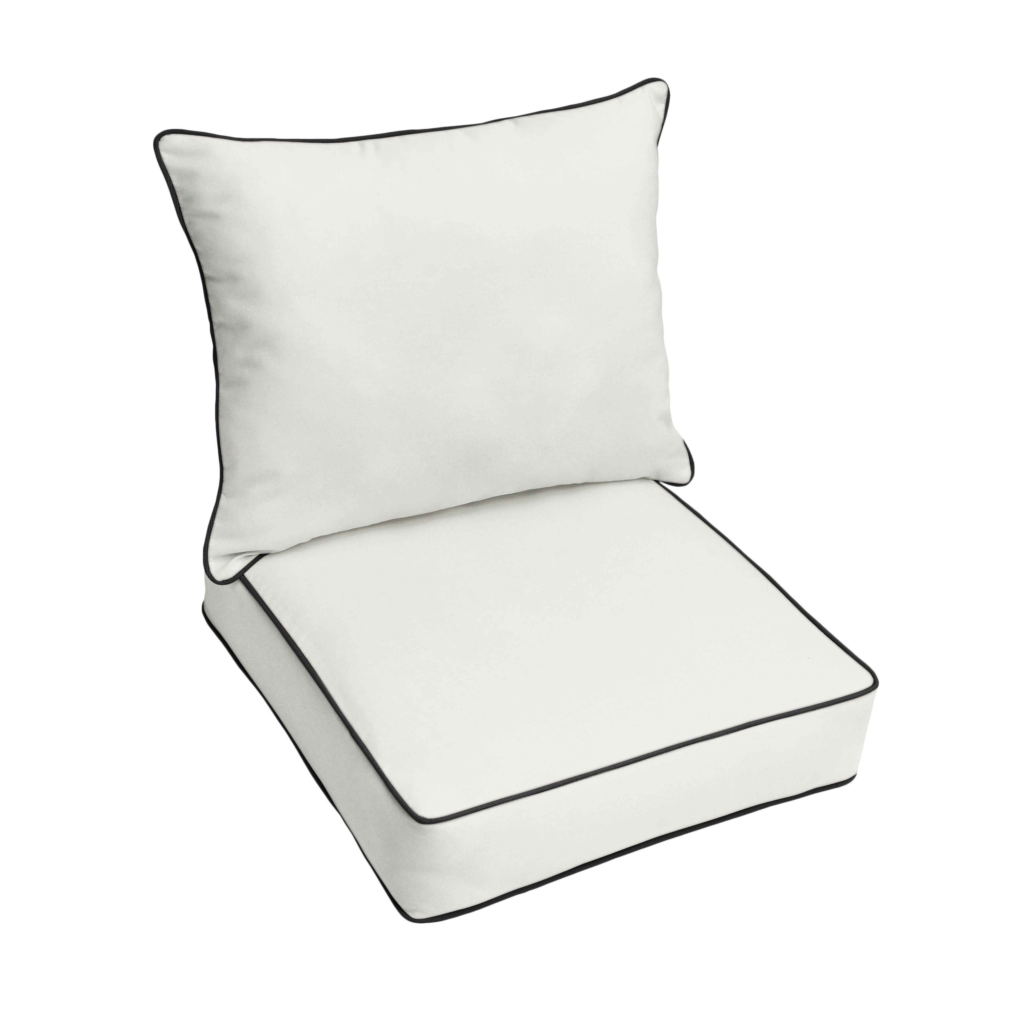 Sunbrella Deep Seating Corded Pillow and Cushion Set