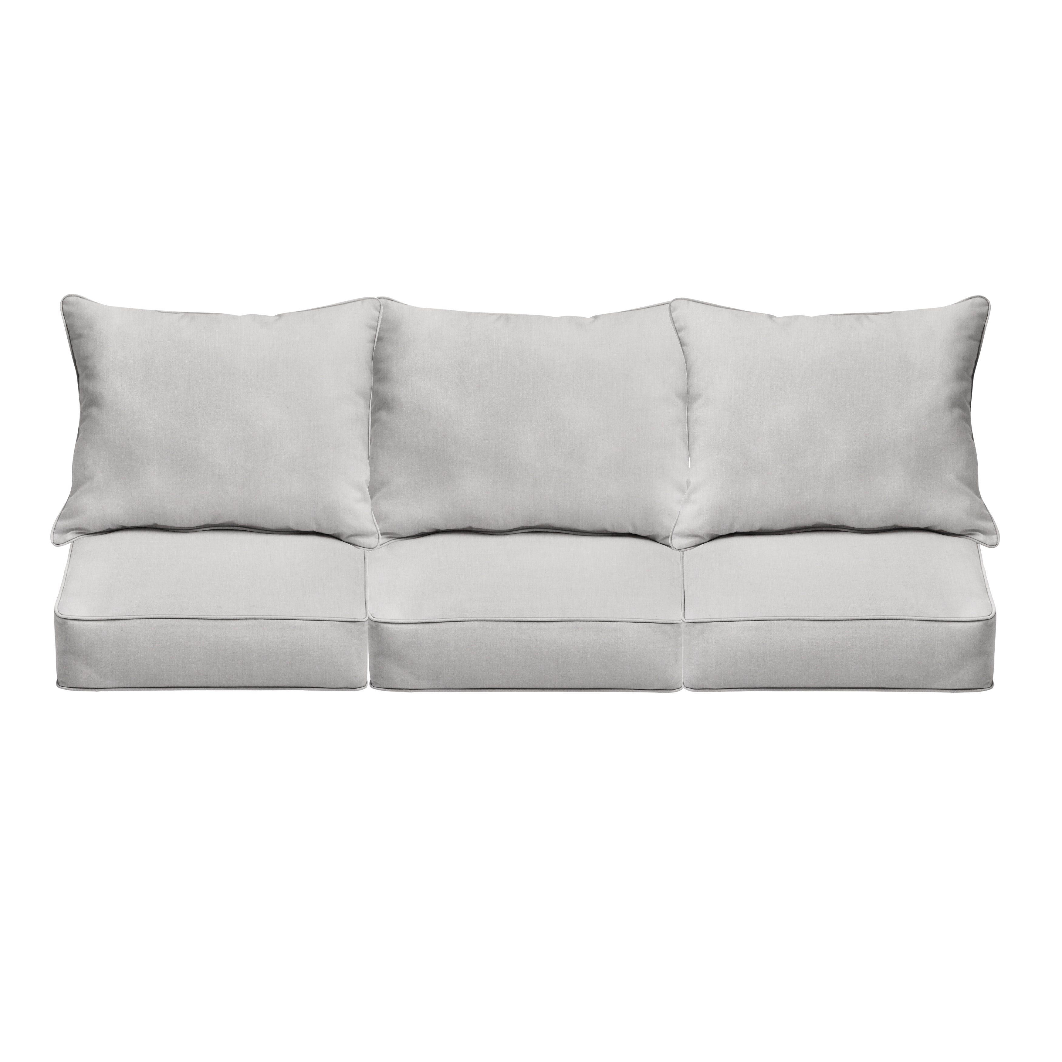 Sunbrella Deep Seating Sofa Pillow & Cushion Set