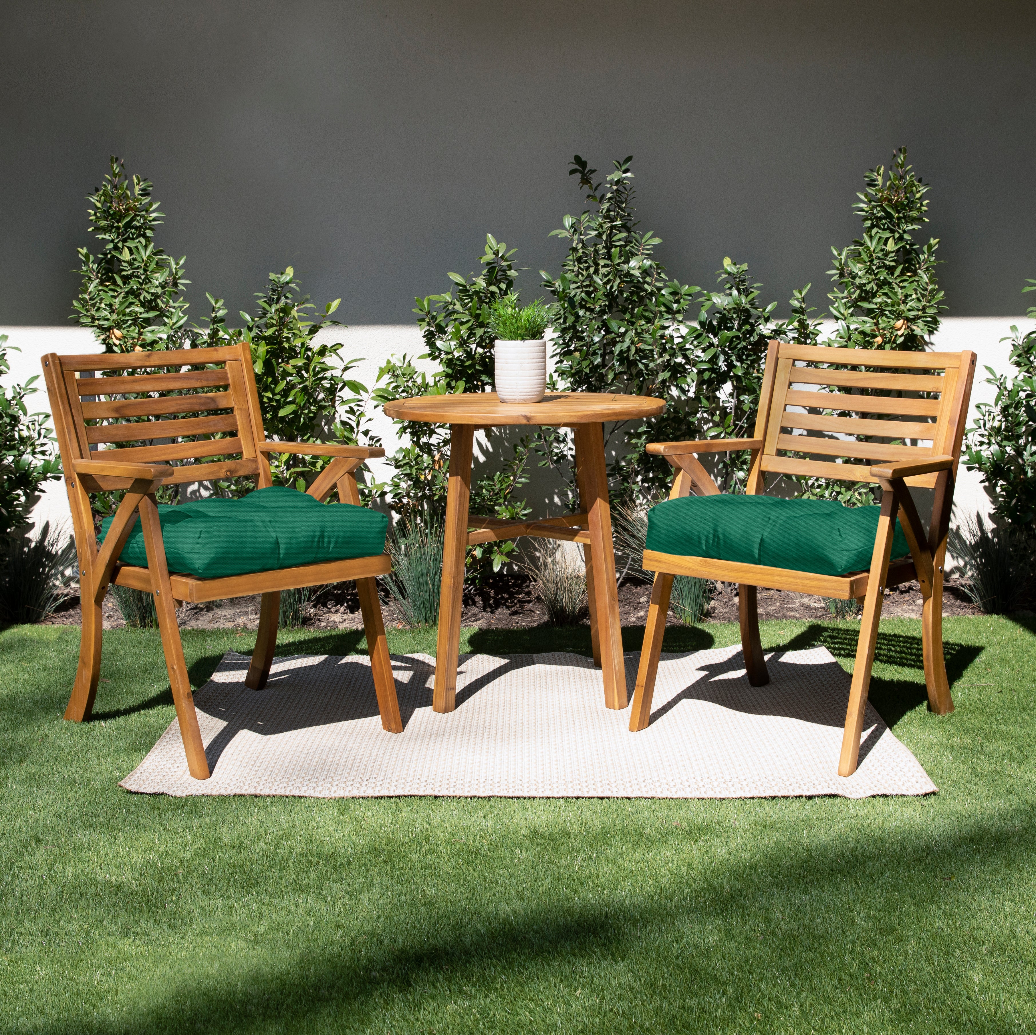Sunbrella Tufted Round Back Cushion (Set of 2)