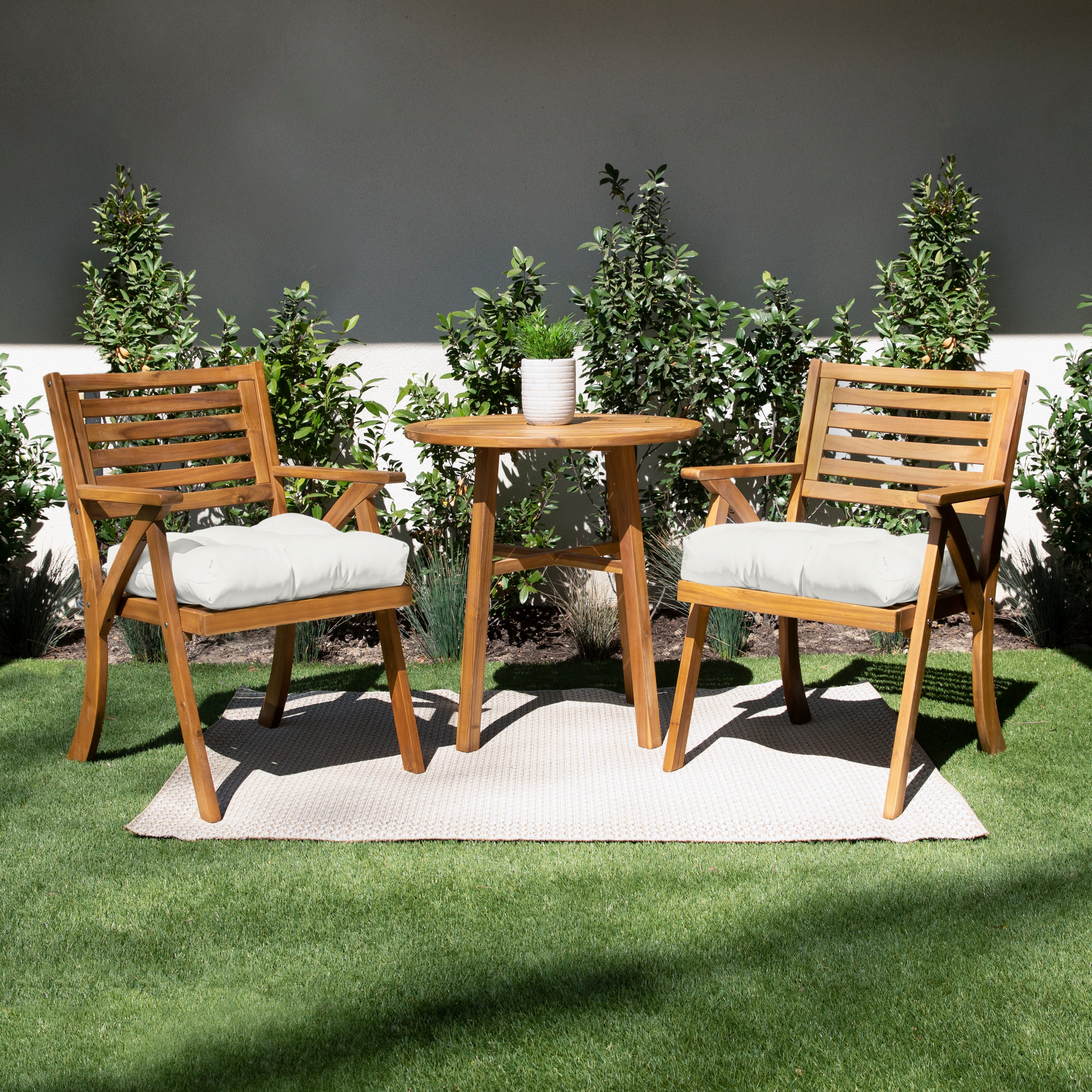 Sunbrella Tufted Round Back Cushion (Set of 2)