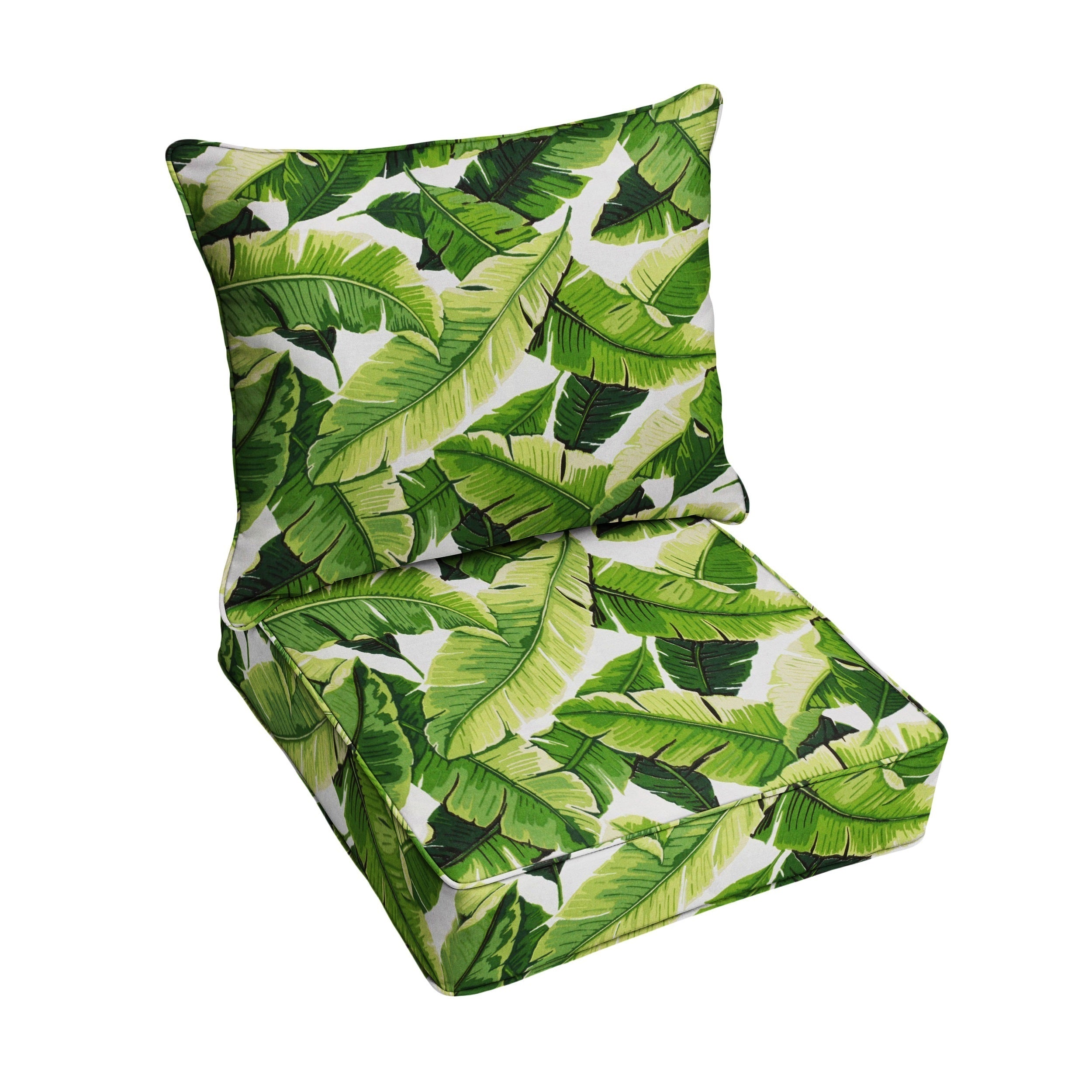 Corded Outdoor Deep Seating Pillow and Cushion Set