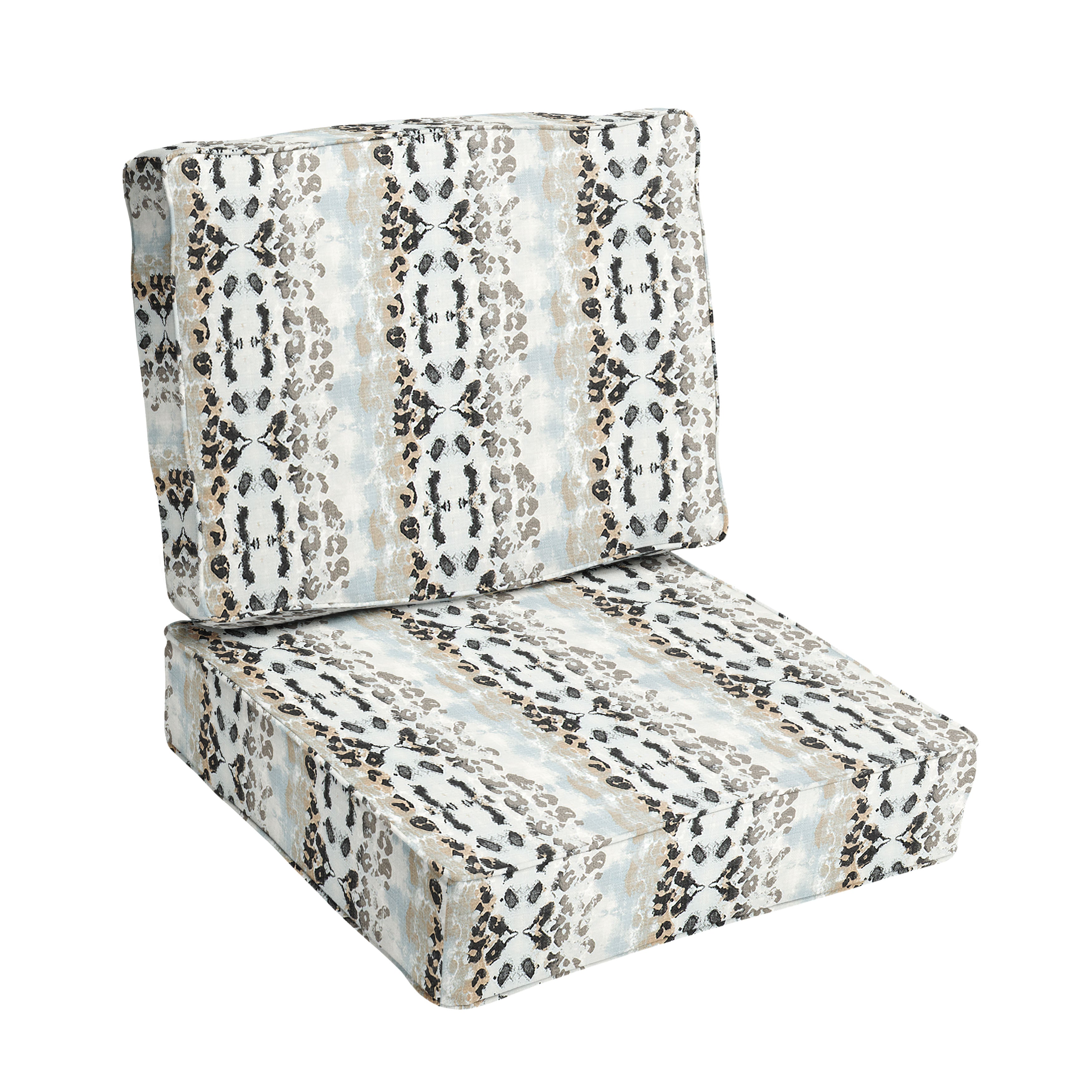 Printed Indoor/Outdoor Deep Seating Cushion Set
