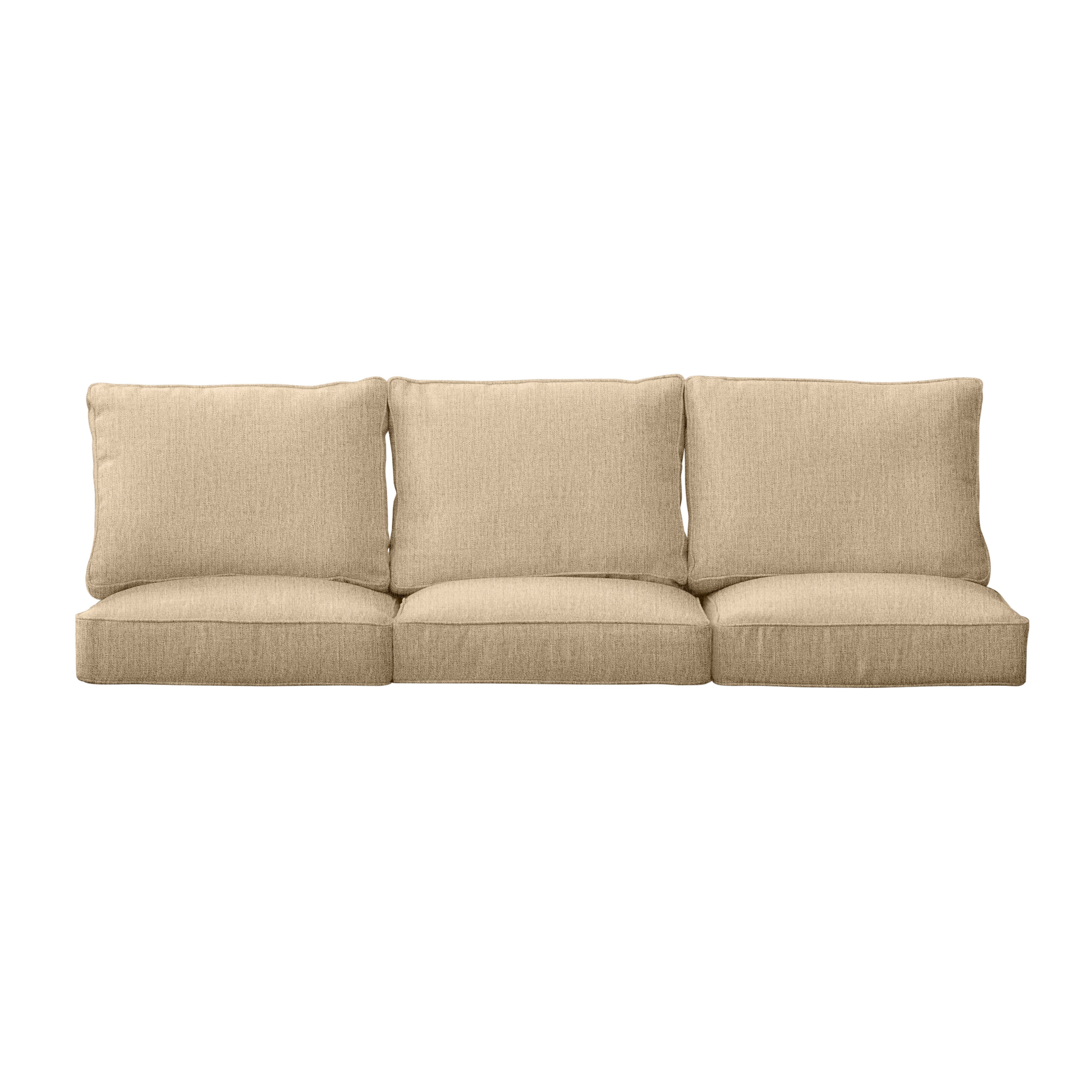 Sunbrella Rectangle Outdoor Deep Seating Sofa Cushion Set