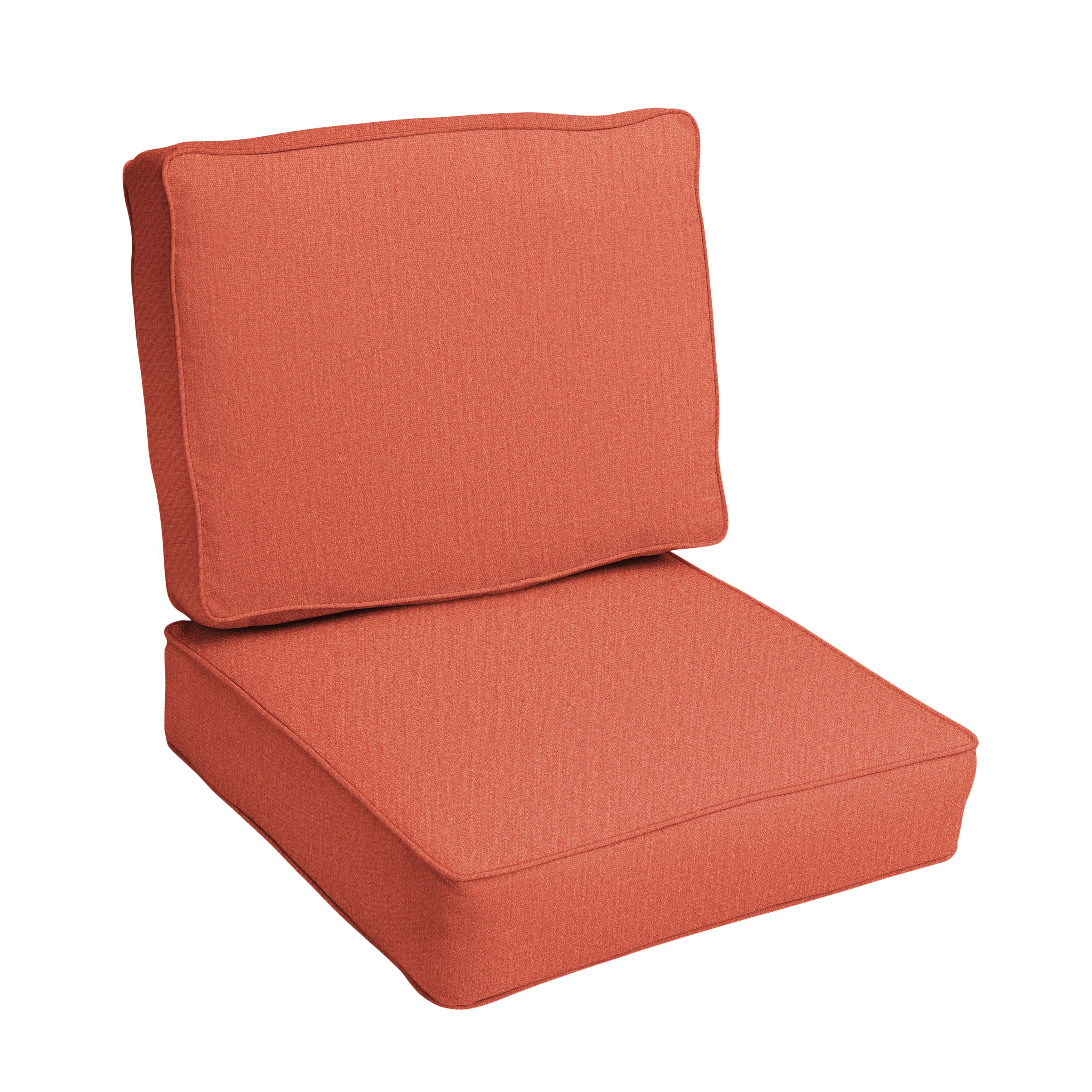 Sunbrella Deep Seating Outdoor Cushion Set - Sunbrella - Canvas Persimmon 30 in W x 27 in D x 5 in H