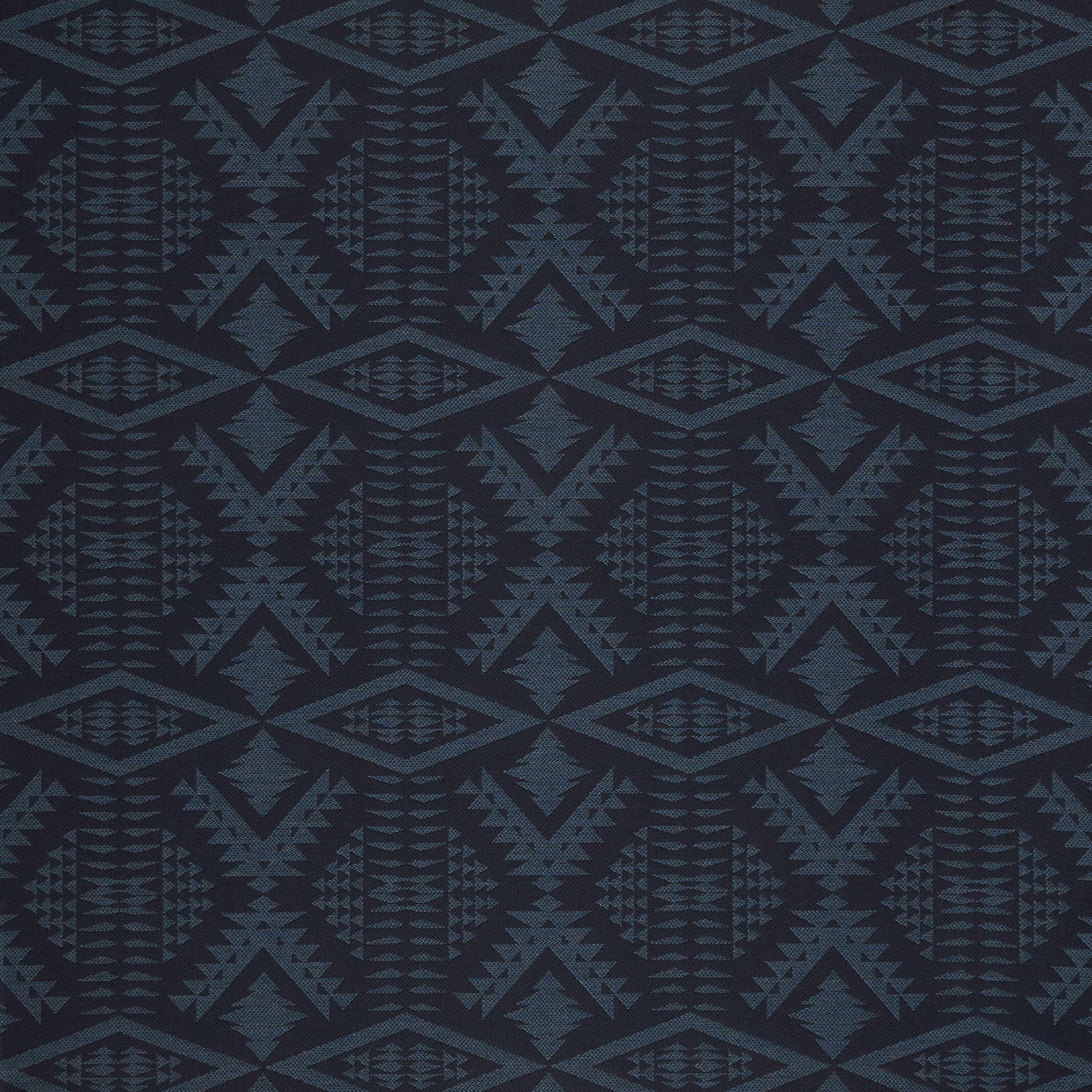 Sunbrella Pendleton Square Outdoor Bean Pouf - Diamond River Midnight