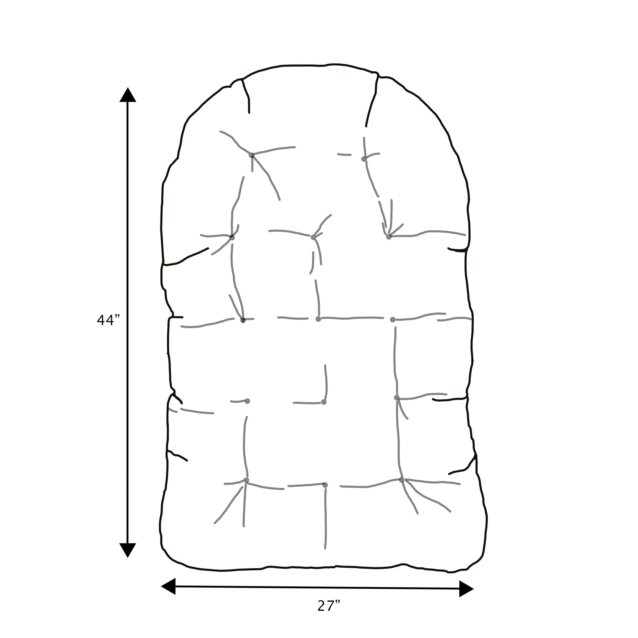 Sunbrella Canvas Indoor/Outdoor Egg Chair Cushion