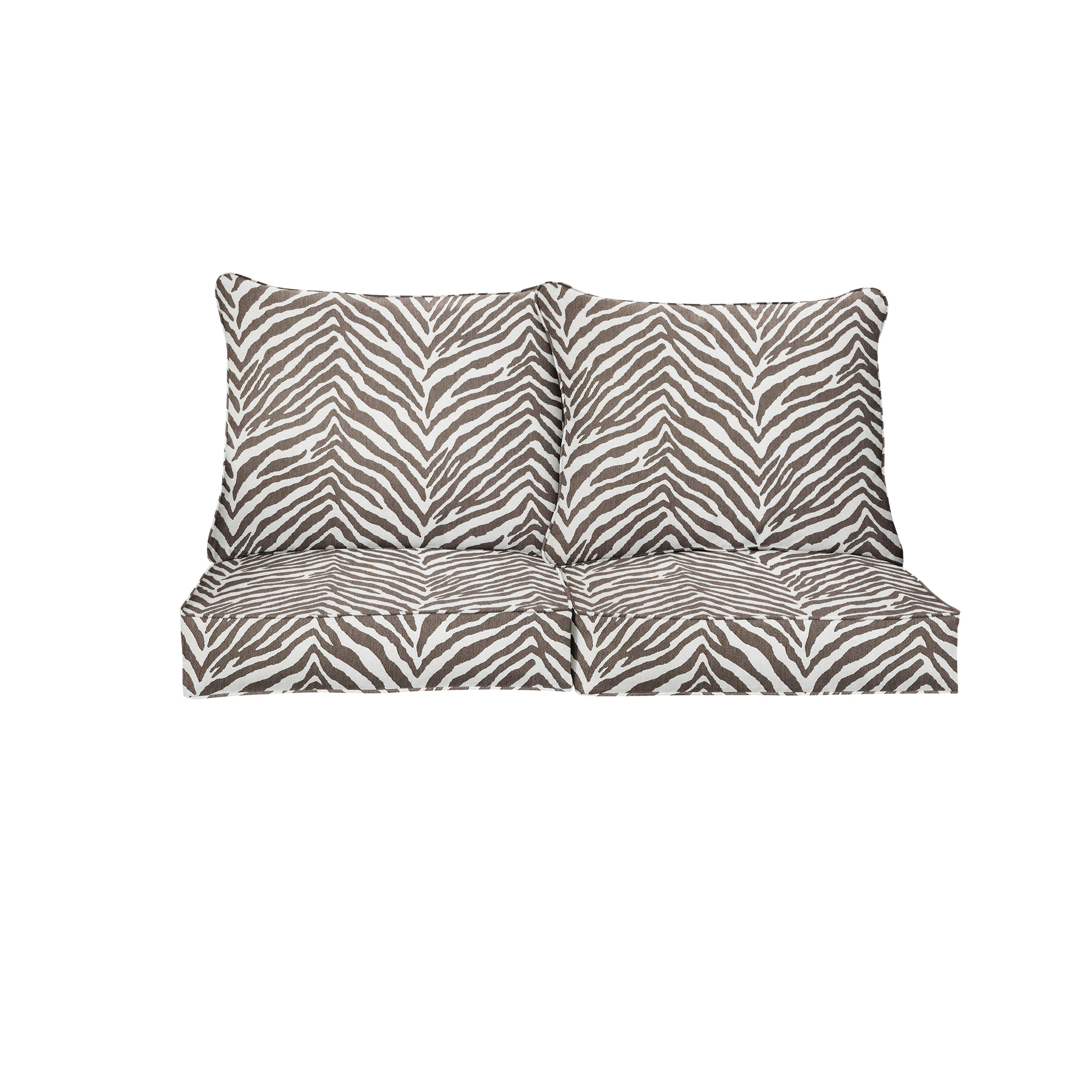 Sunbrella Namibia Deep Seating Loveseat Pillow & Cushion Set - Sorra Home