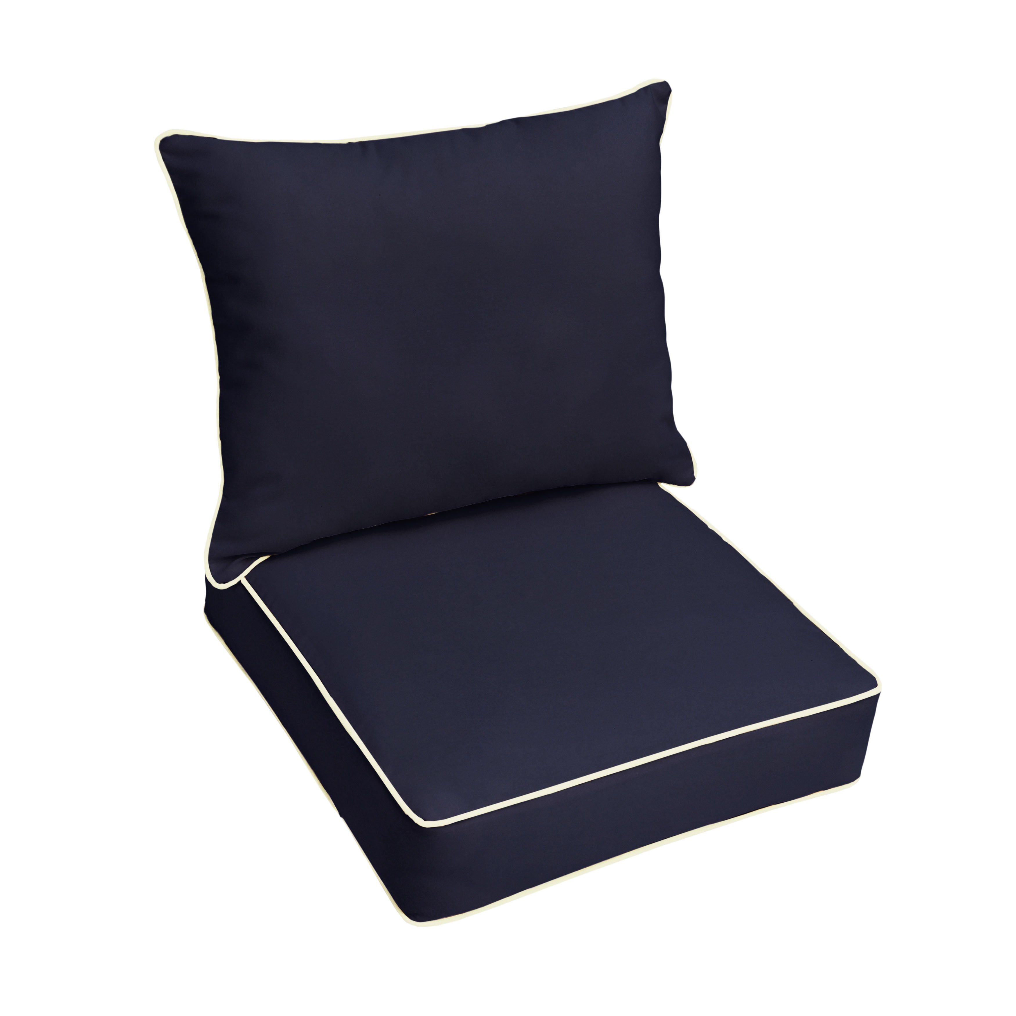 Sunbrella Deep Seating Corded Pillow and Cushion Set