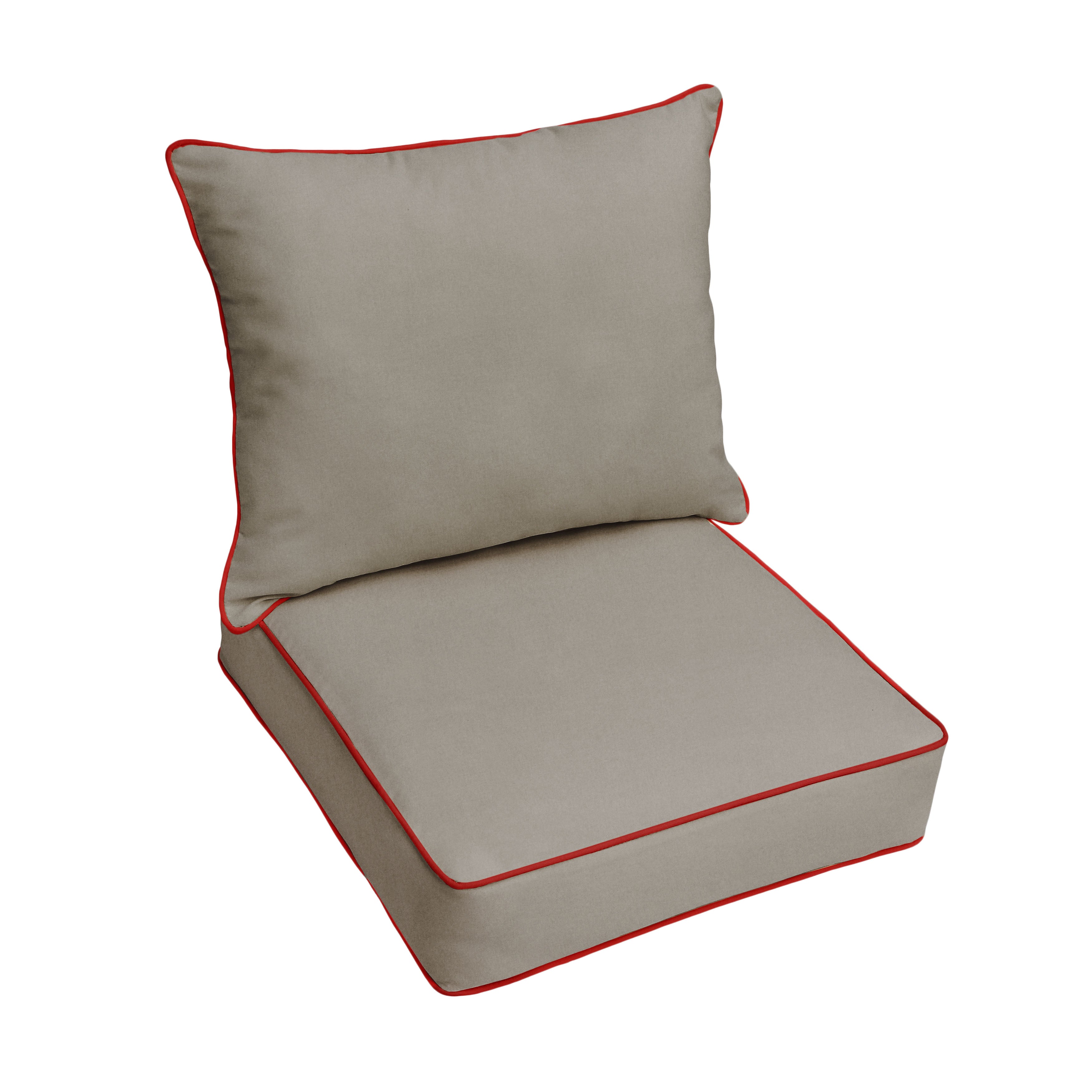 Sunbrella Deep Seating Corded Pillow and Cushion Set