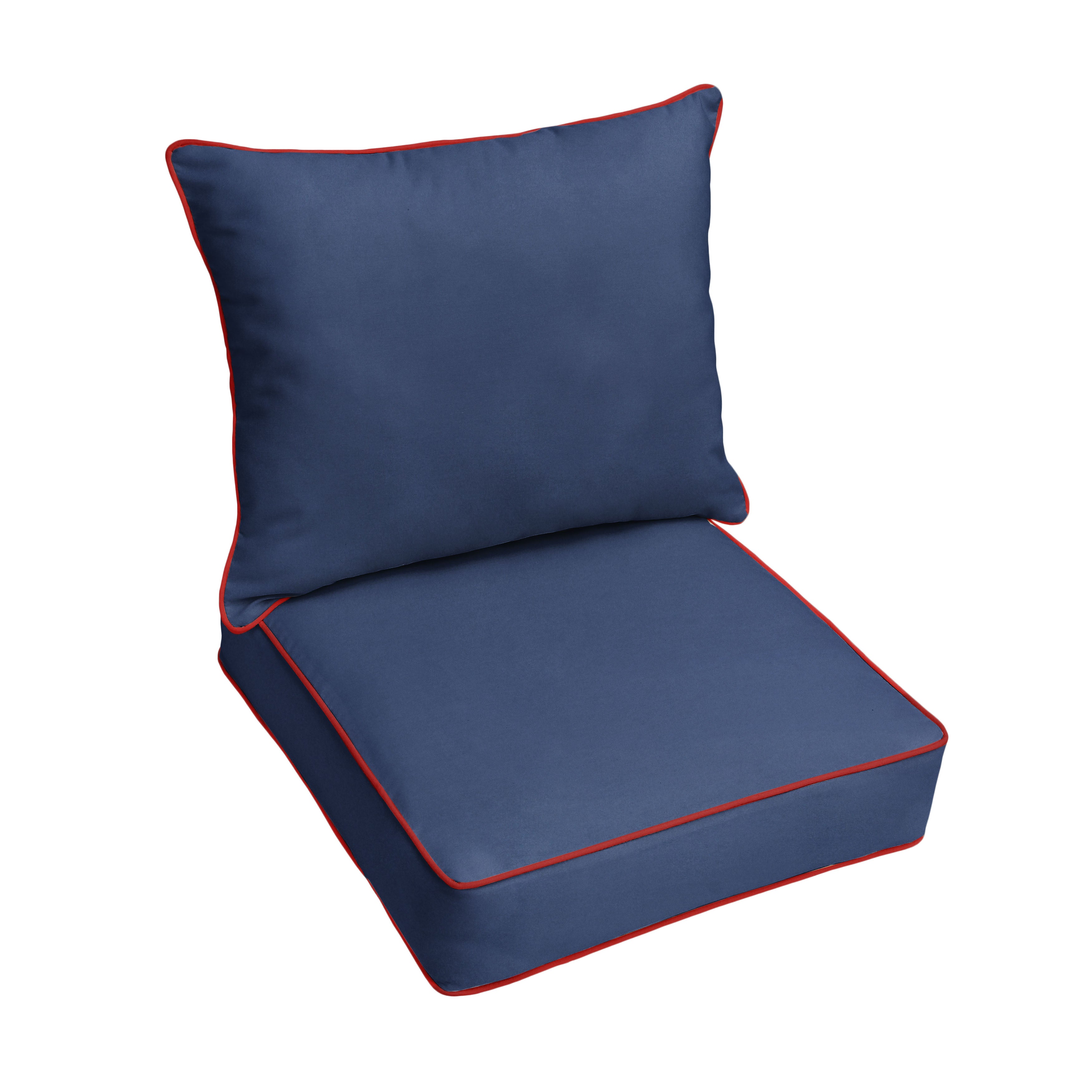 Sunbrella Deep Seating Corded Pillow and Cushion Set