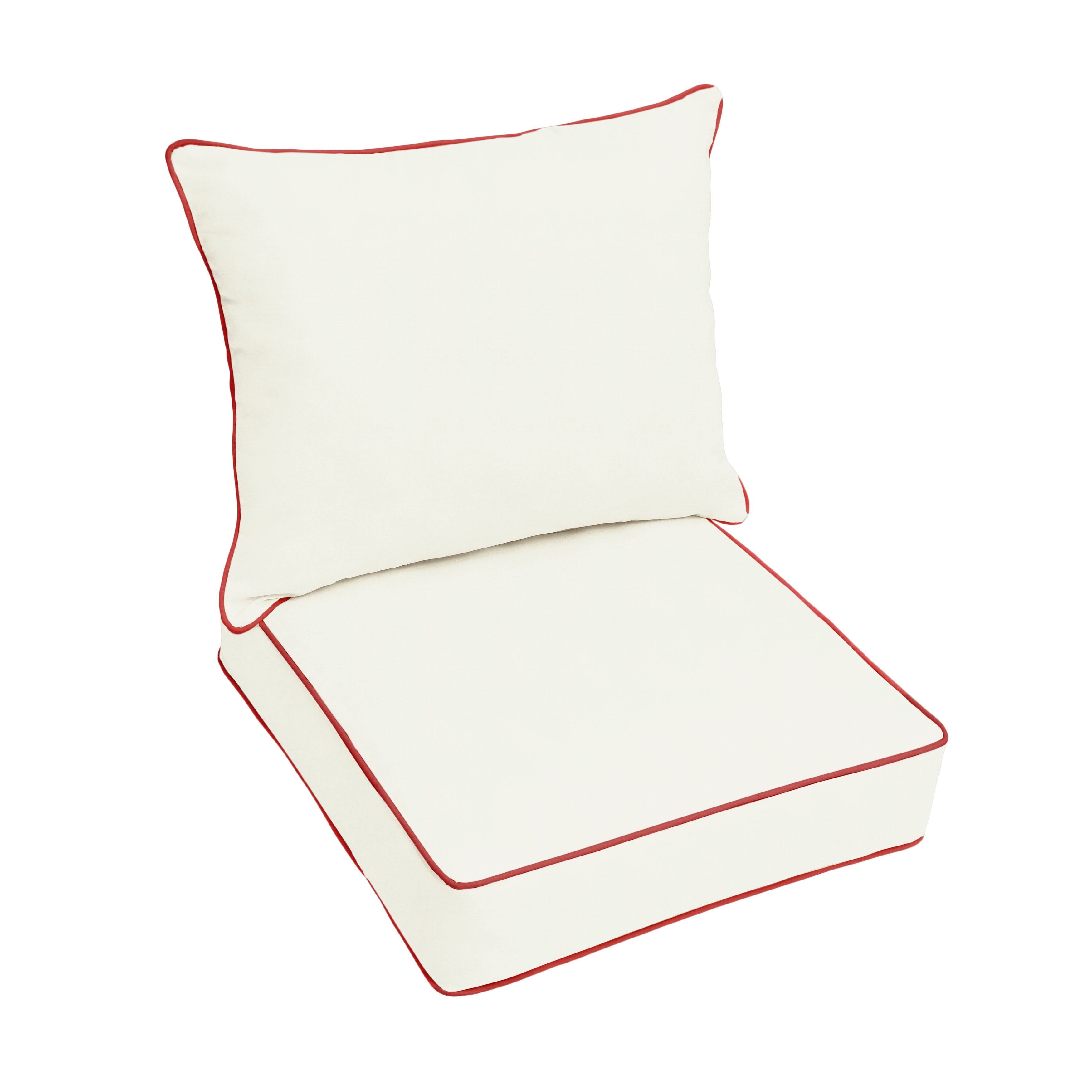 Sunbrella Deep Seating Corded Pillow and Cushion Set