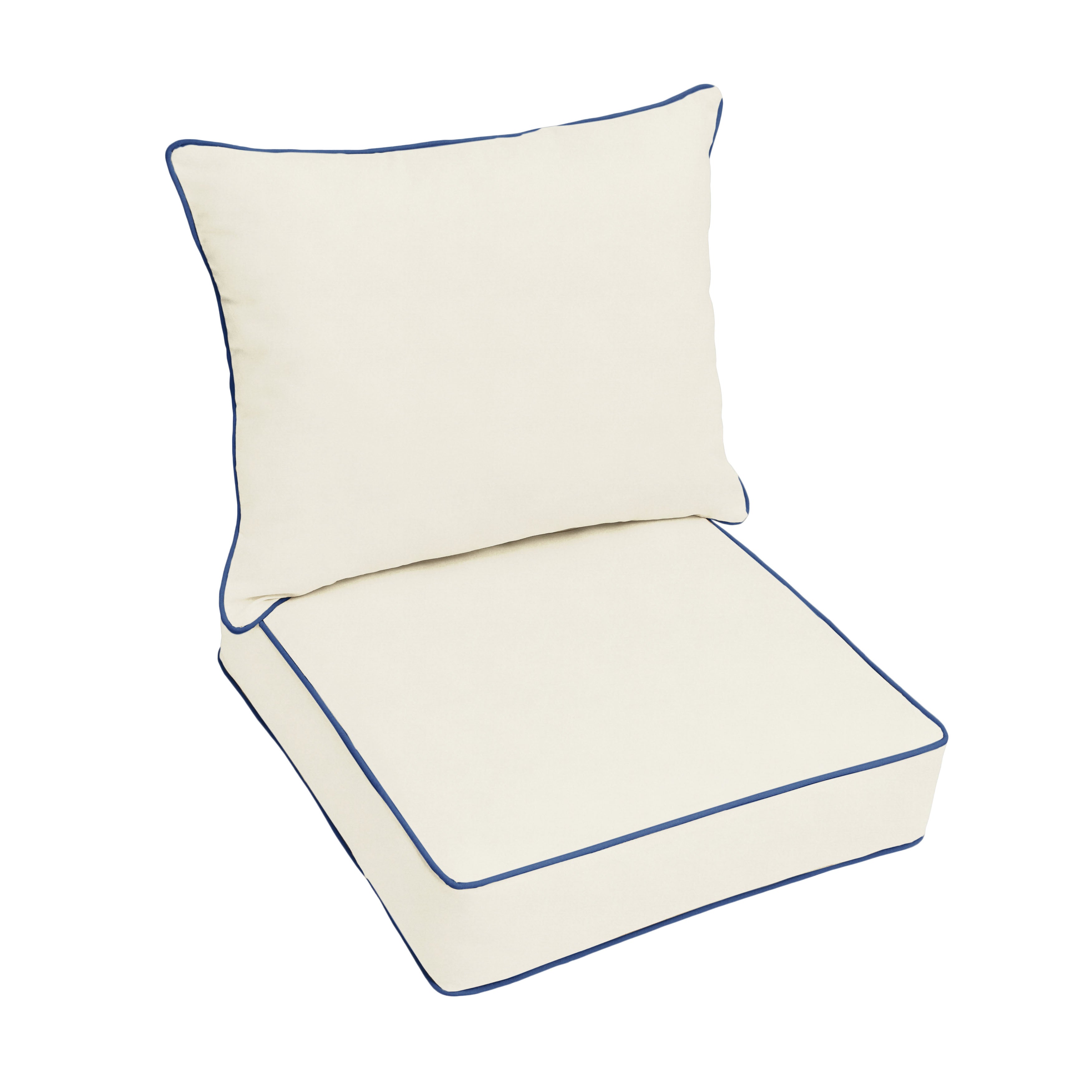 Sunbrella Deep Seating Corded Pillow and Cushion Set