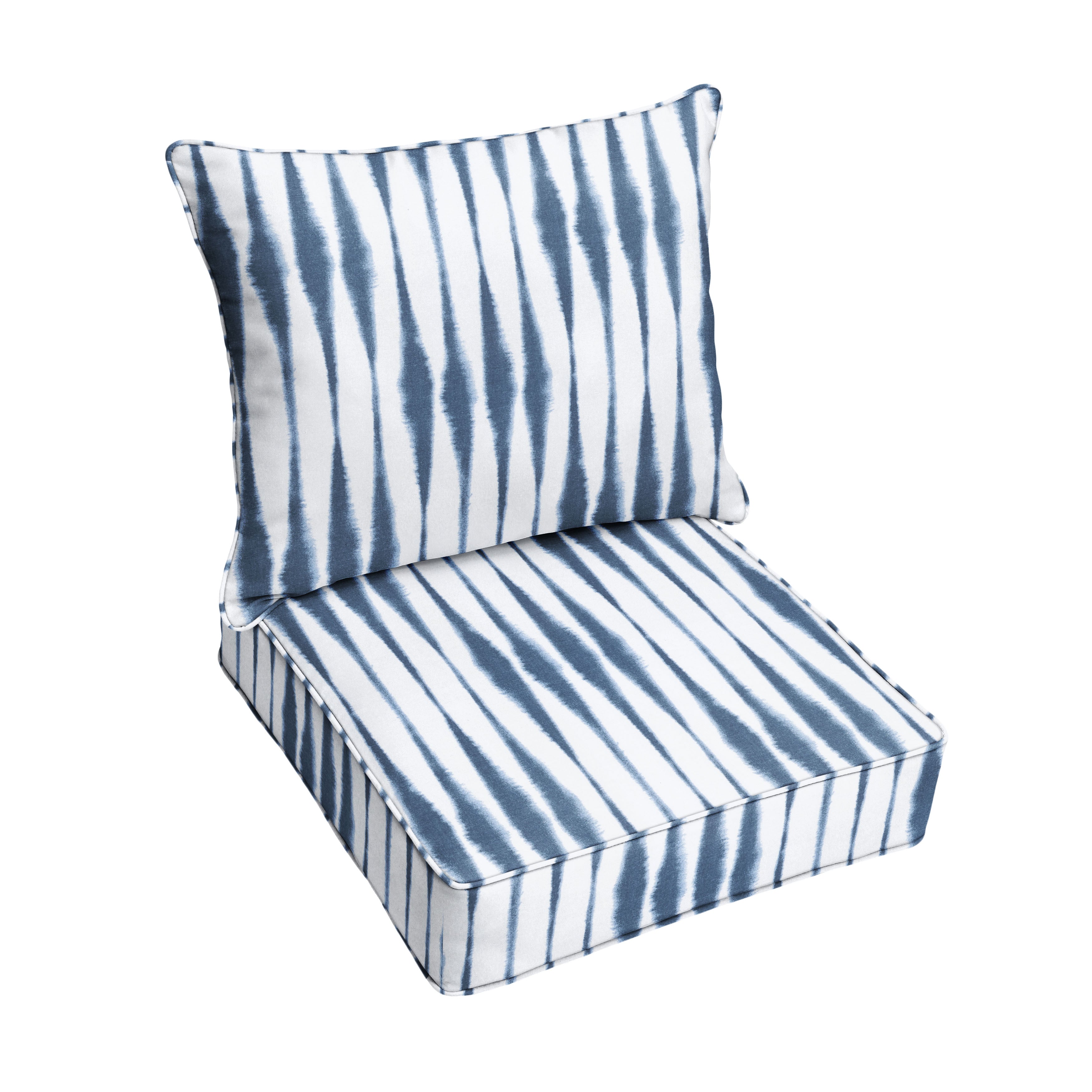 Corded Outdoor Deep Seating Pillow and Cushion Set