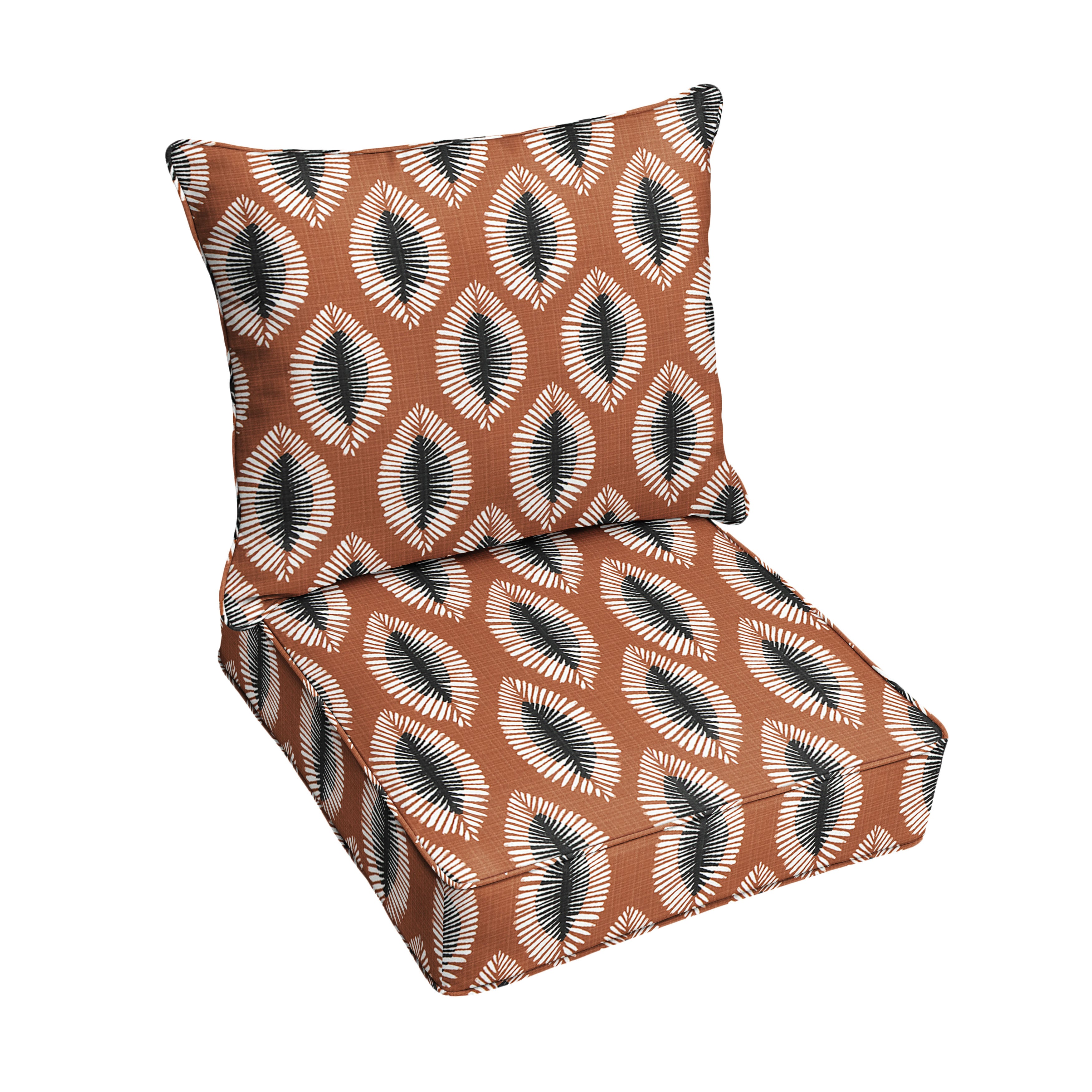 Corded Outdoor Deep Seating Pillow and Cushion Set