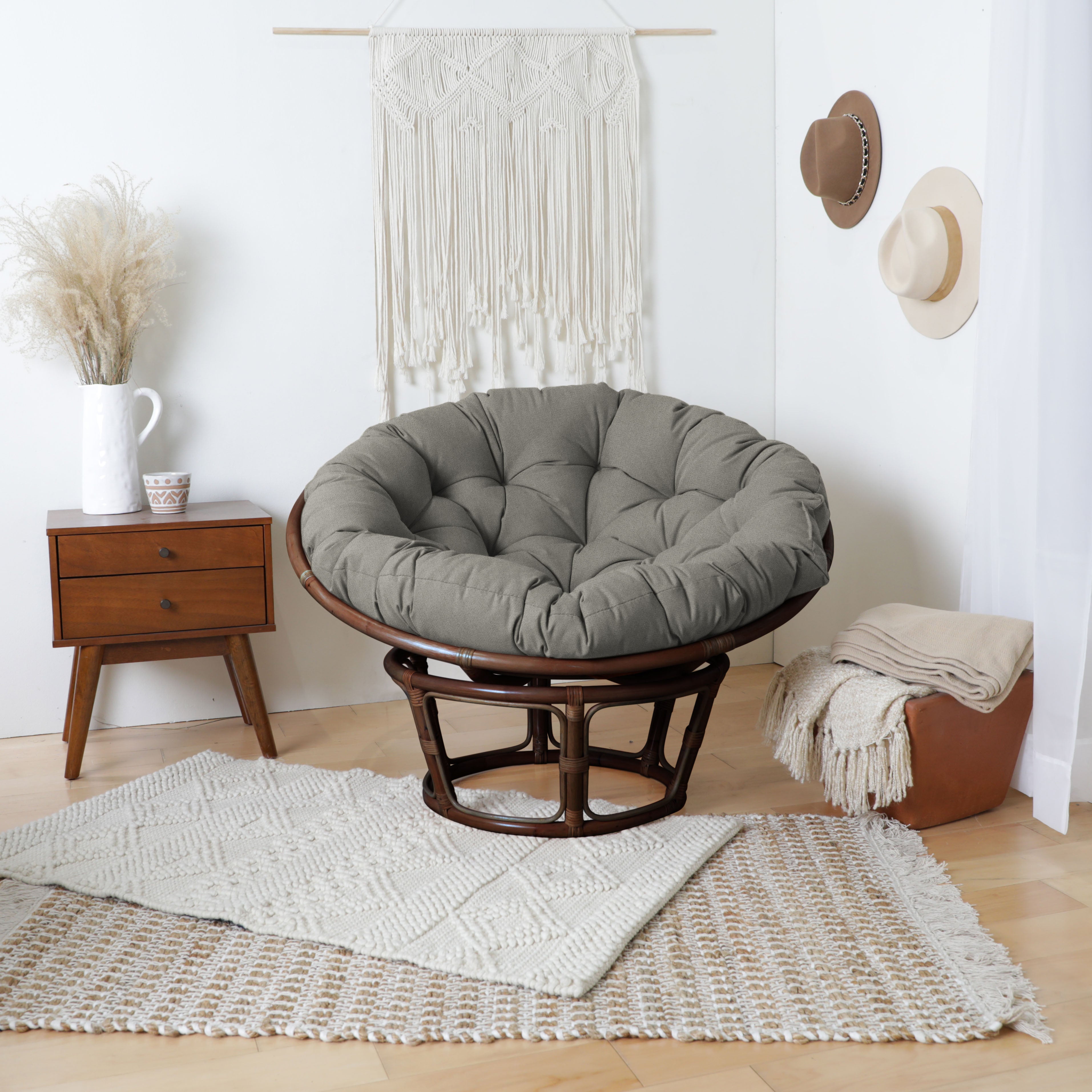 Sunbrella Canvas Indoor/Outdoor Papasan Cushion