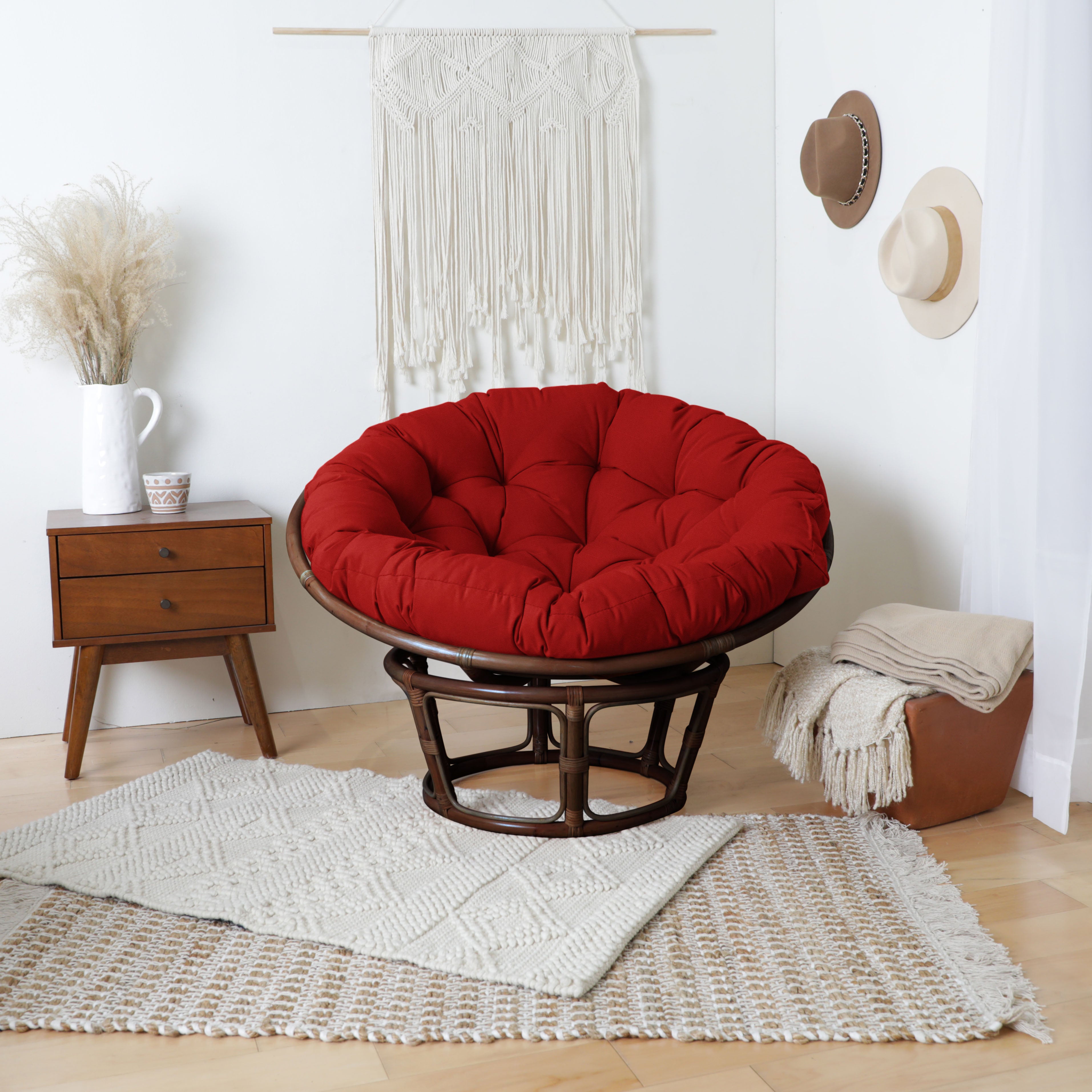 Sunbrella Canvas Indoor/Outdoor Papasan Cushion