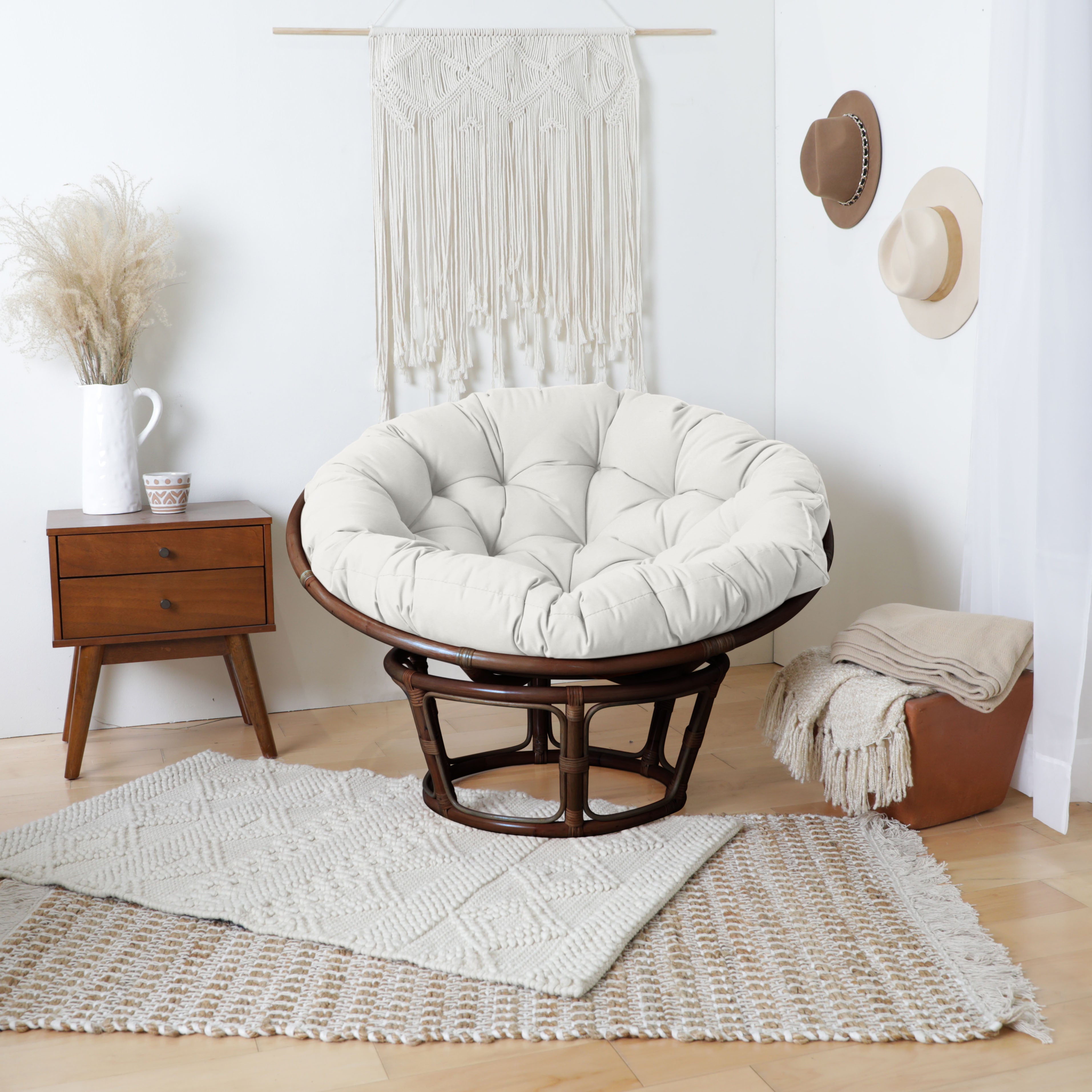 Sunbrella Canvas Indoor/Outdoor Papasan Cushion