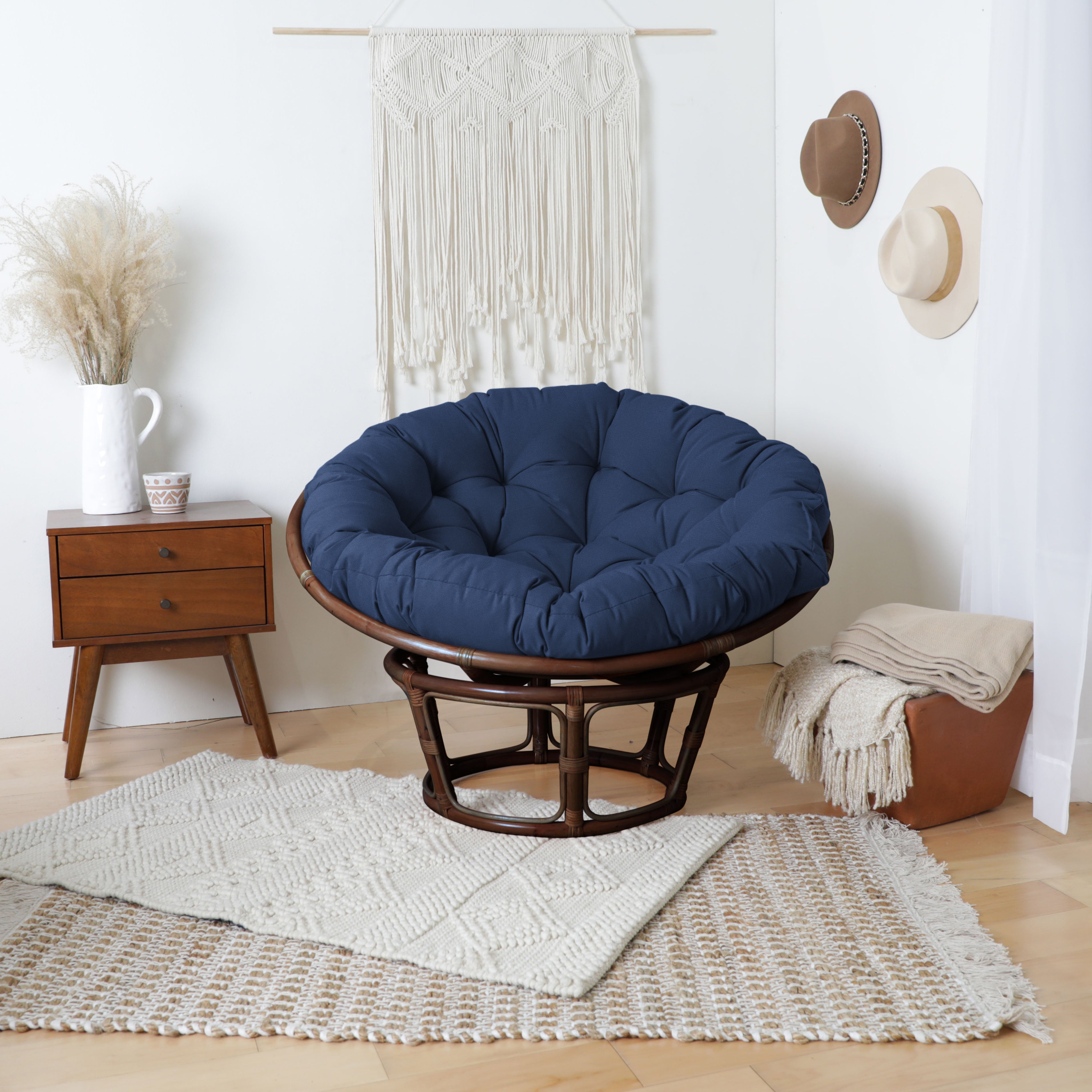 Sunbrella Canvas Indoor/Outdoor Papasan Cushion