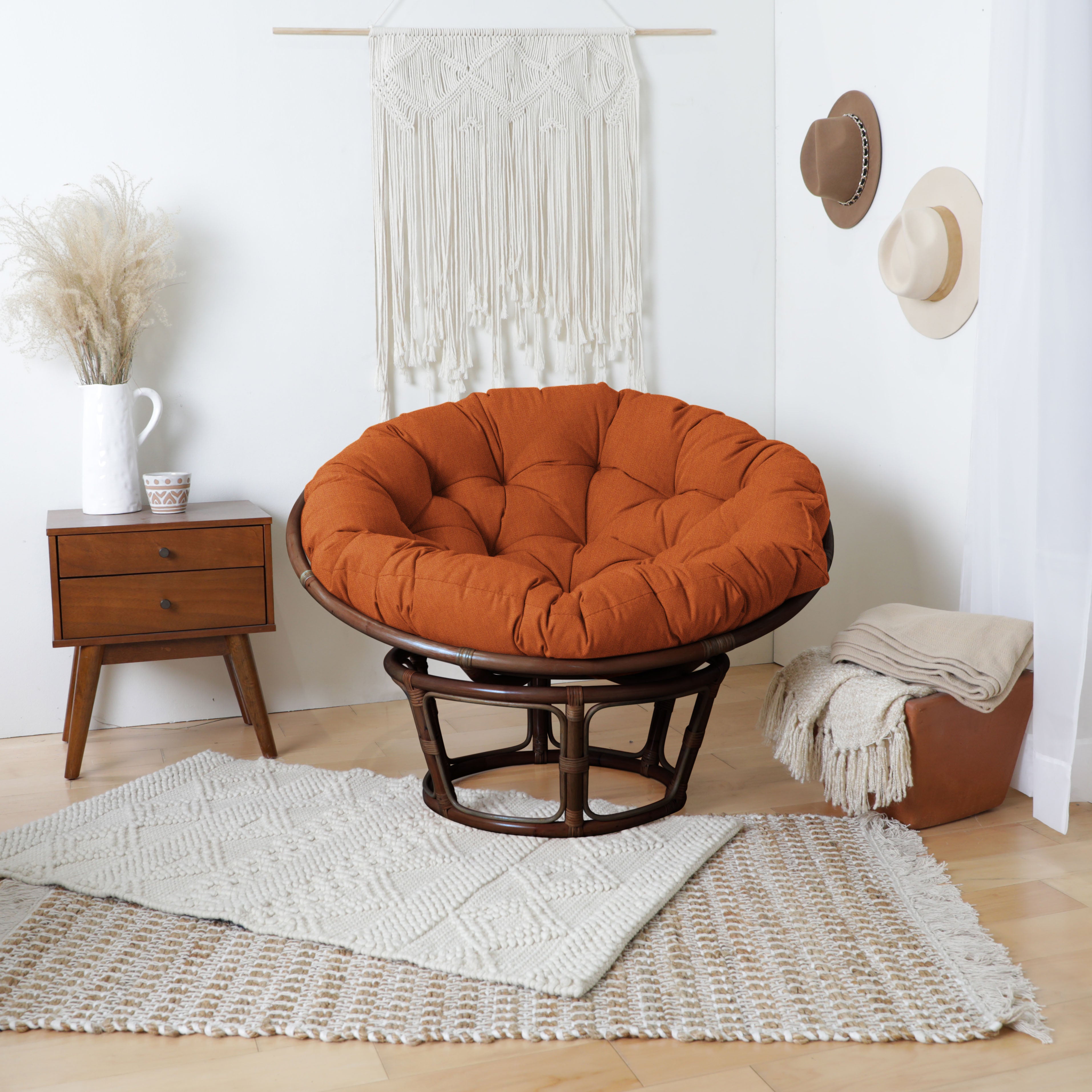 Sunbrella Canvas Indoor/Outdoor Papasan Cushion