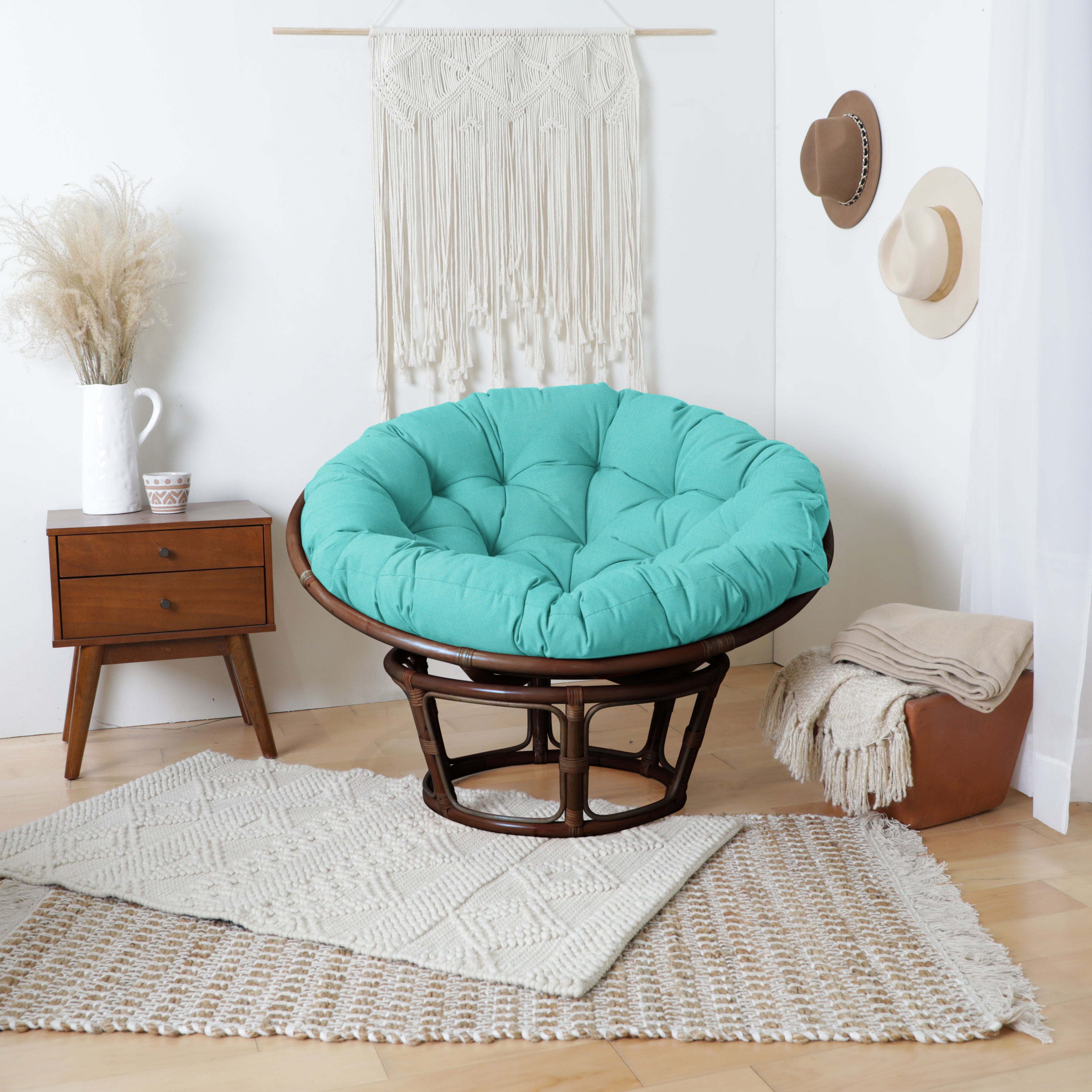 Sunbrella Canvas Indoor/Outdoor Papasan Cushion