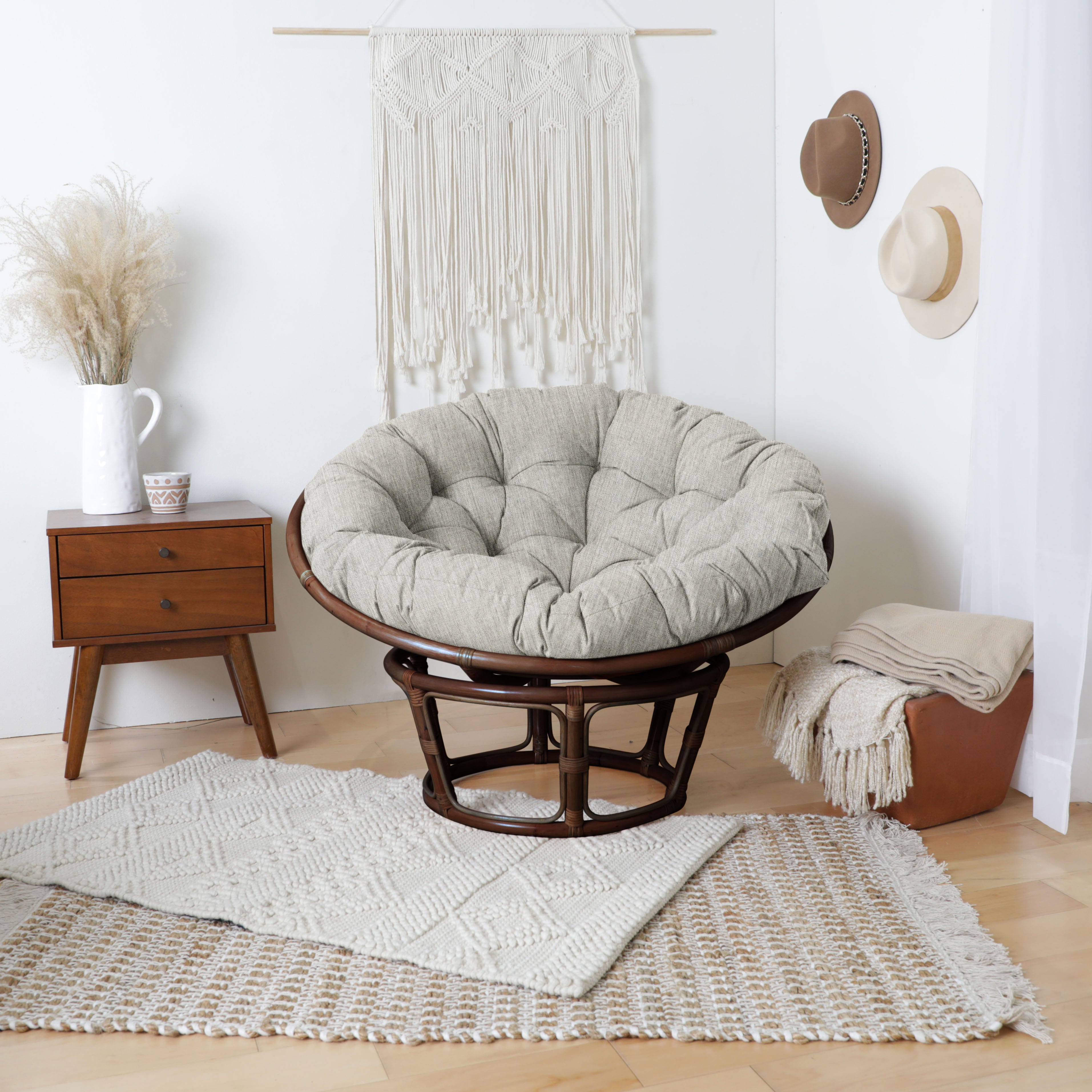 Sunbrella Canvas Indoor/Outdoor Papasan Cushion