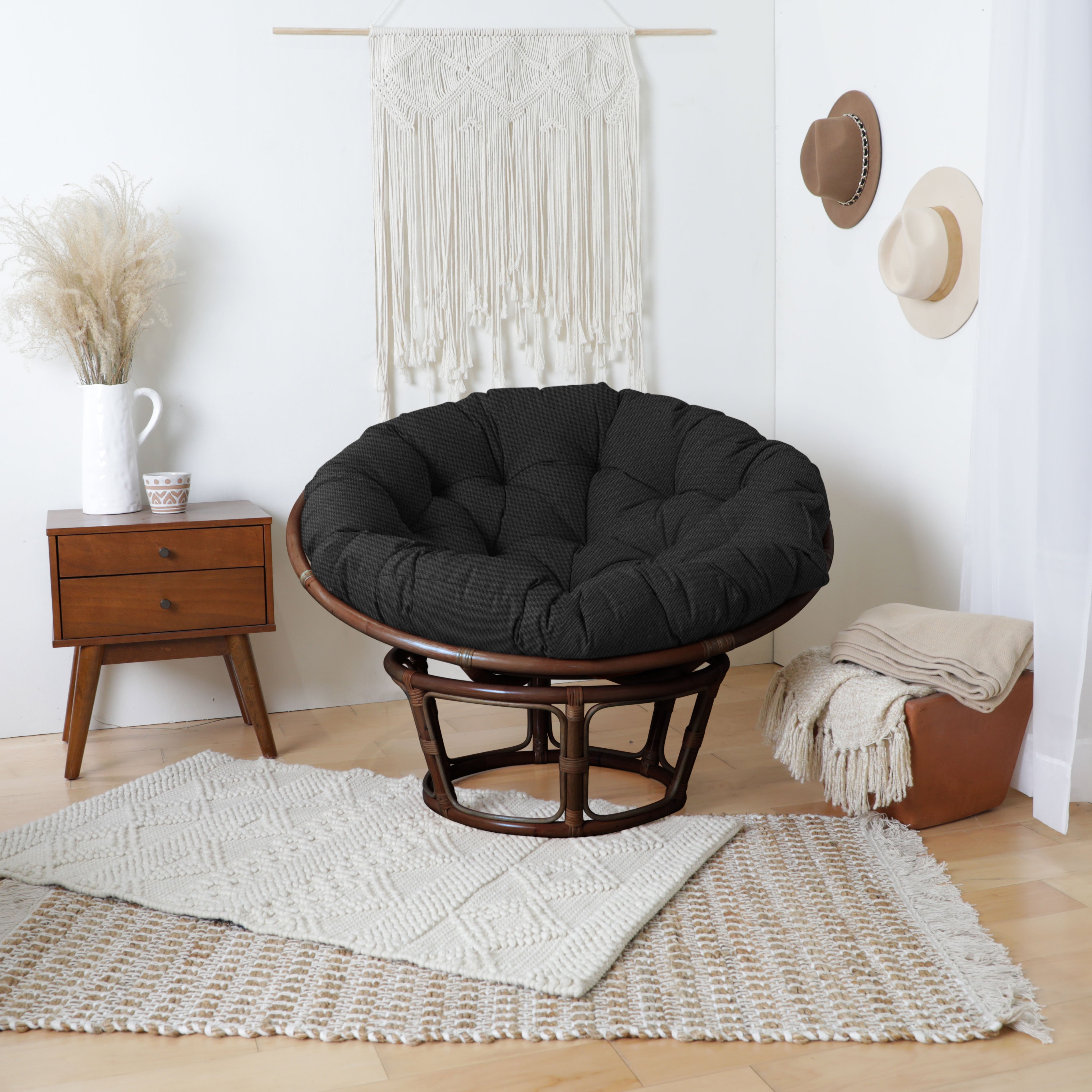 Sunbrella Canvas Indoor/Outdoor Papasan Cushion