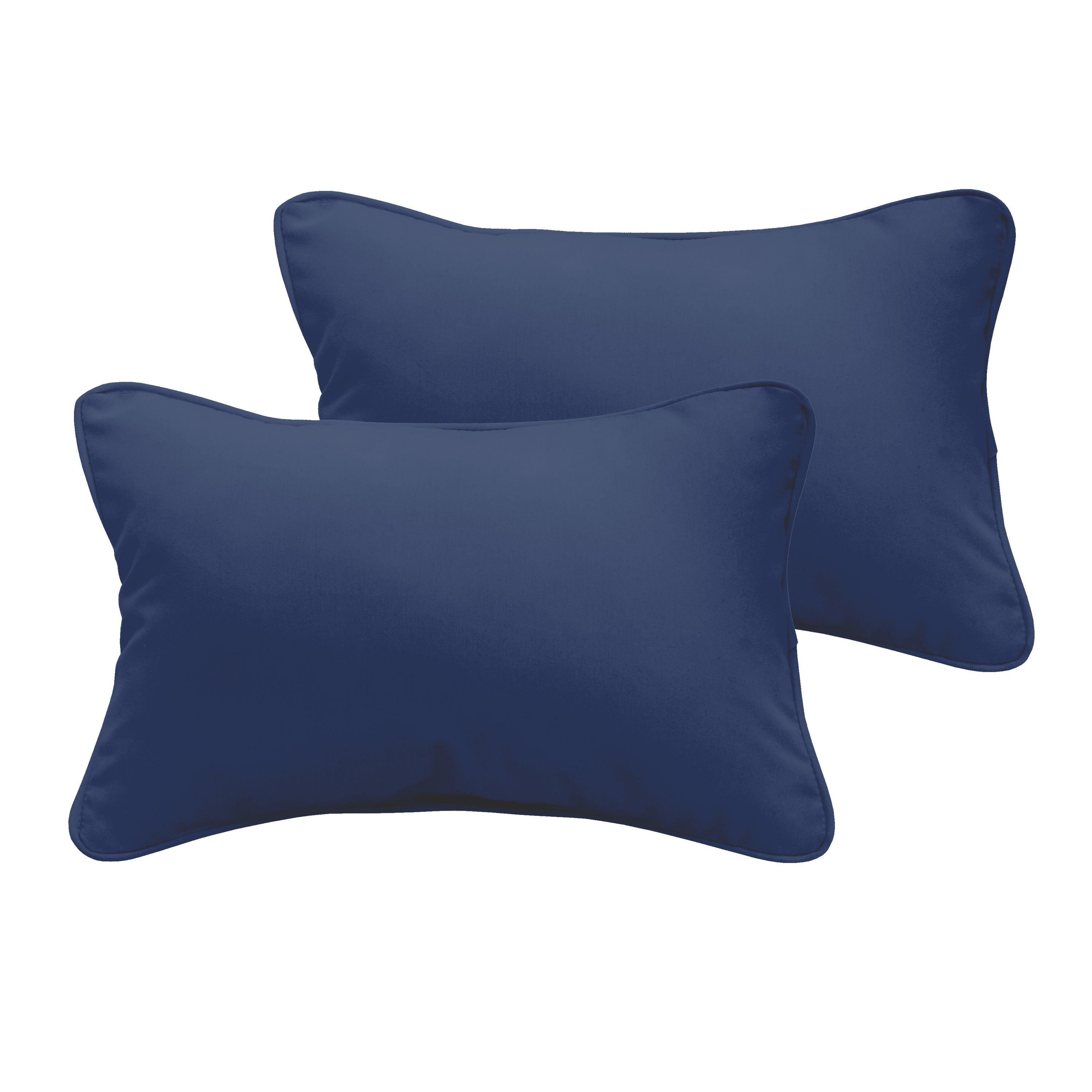 Corded Lumbar Outdoor Pillow Set of 2