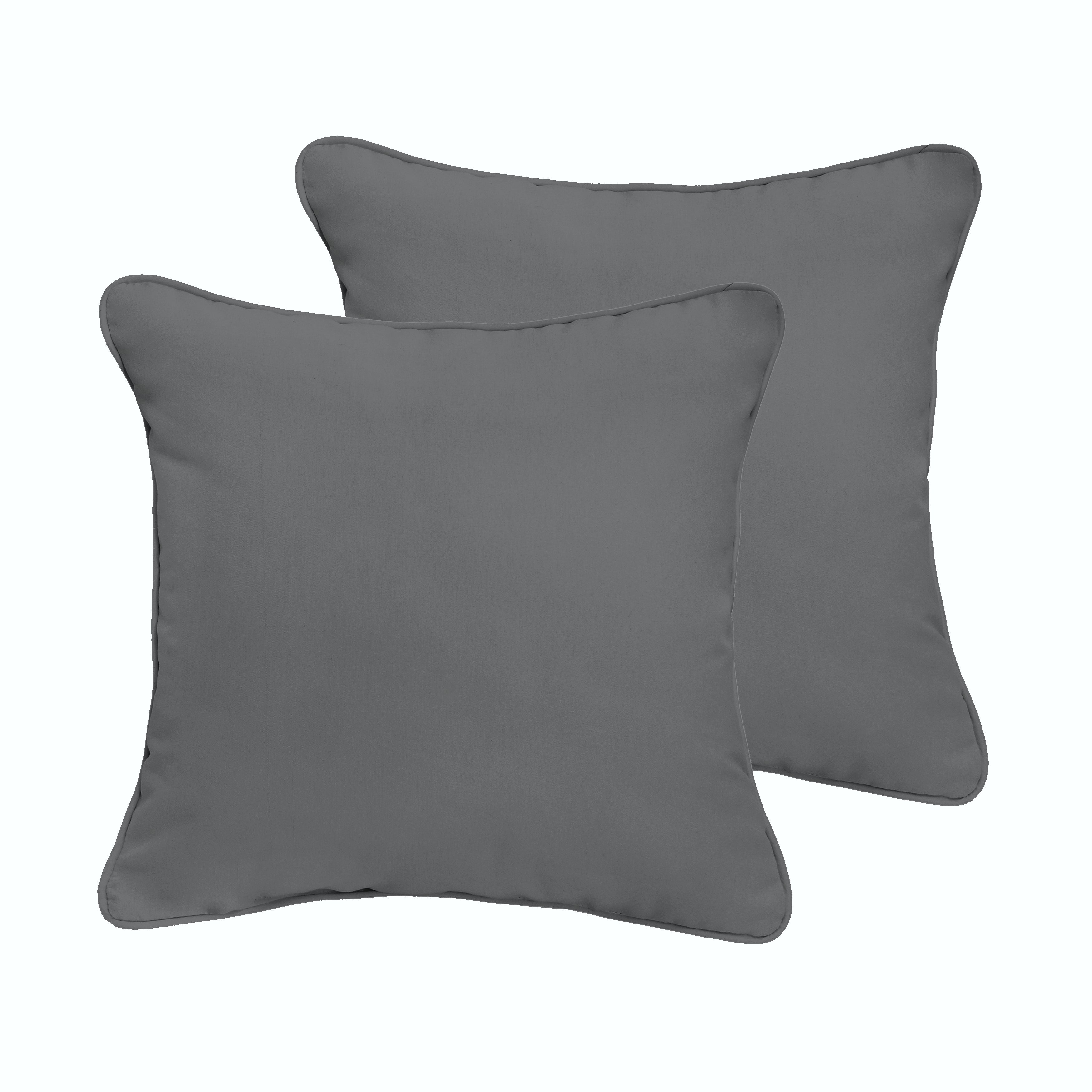 Corded Square Outdoor Pillow Set of 2