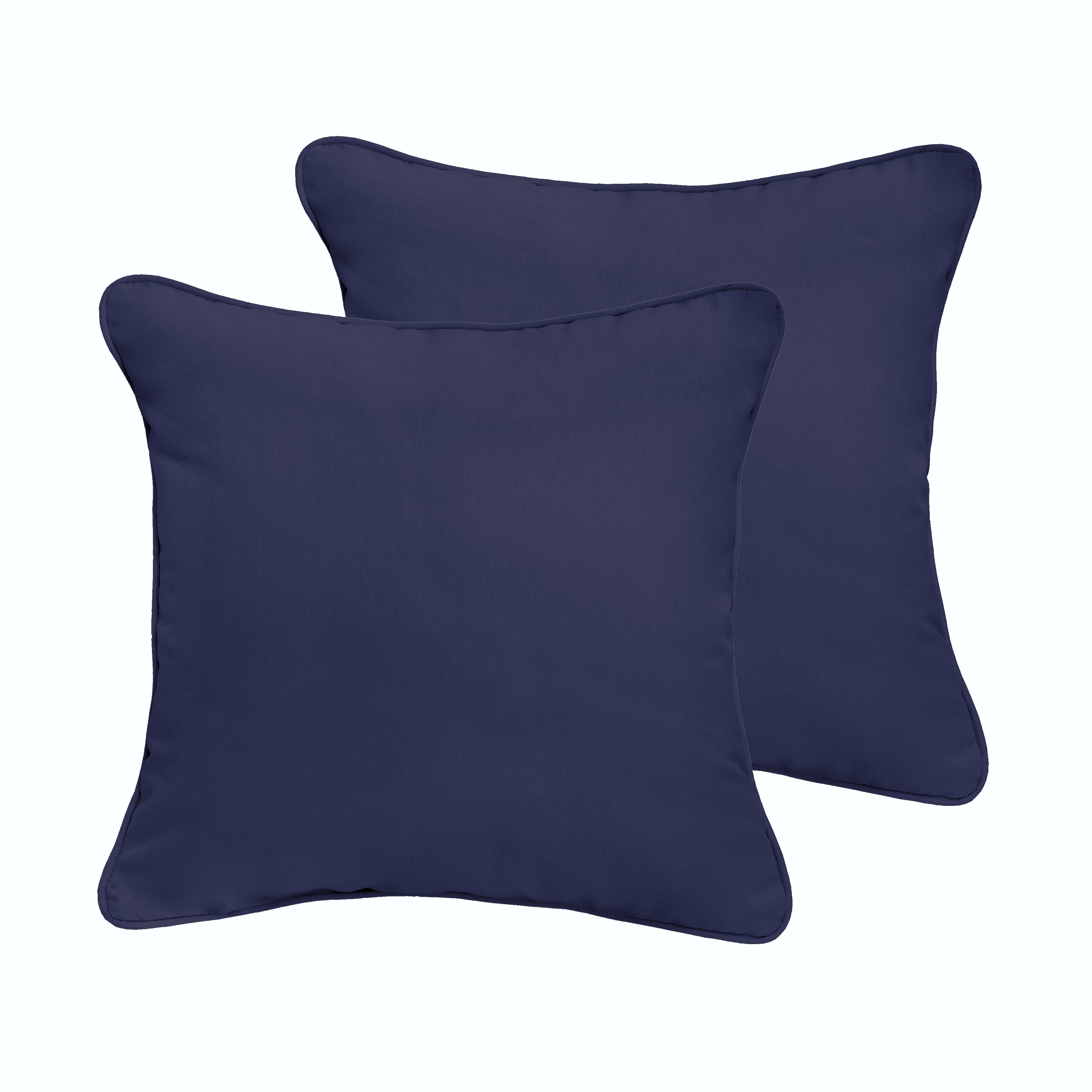 Corded Square Outdoor Pillow Set of 2