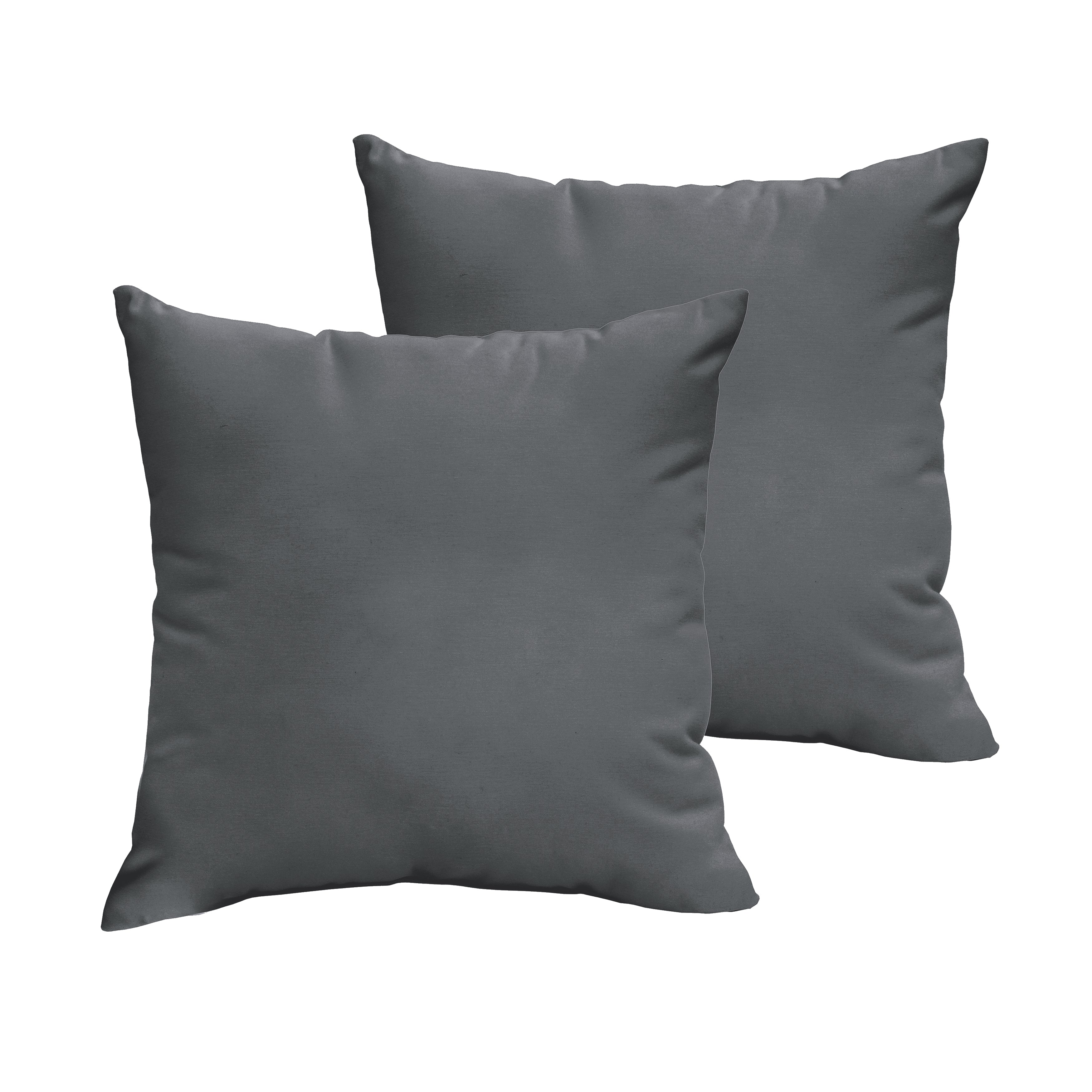 Knife Edge Square Outdoor Pillow Set of 2