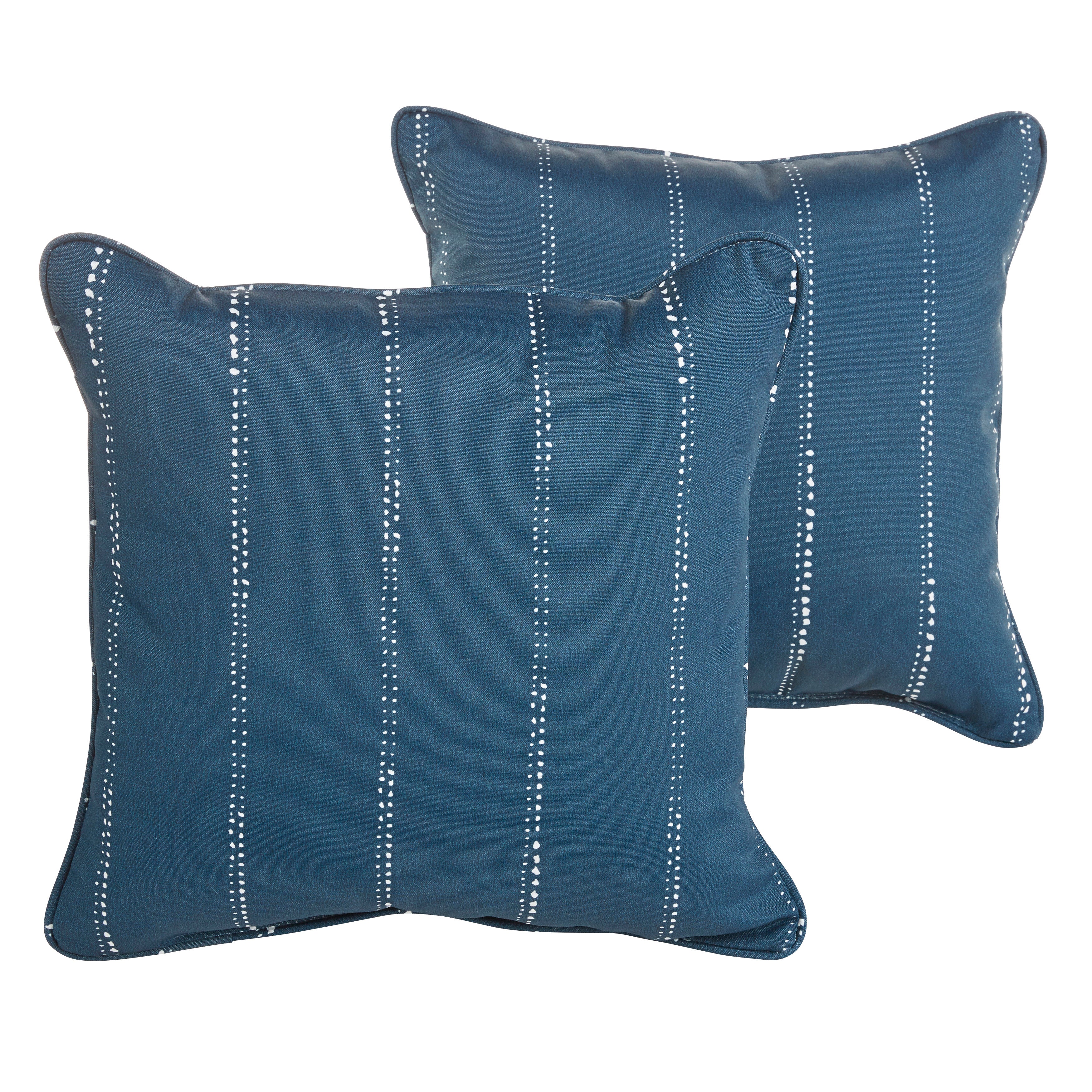 Sorra Home Carlo Corded Square Lumbar Outdoor Pillow Set