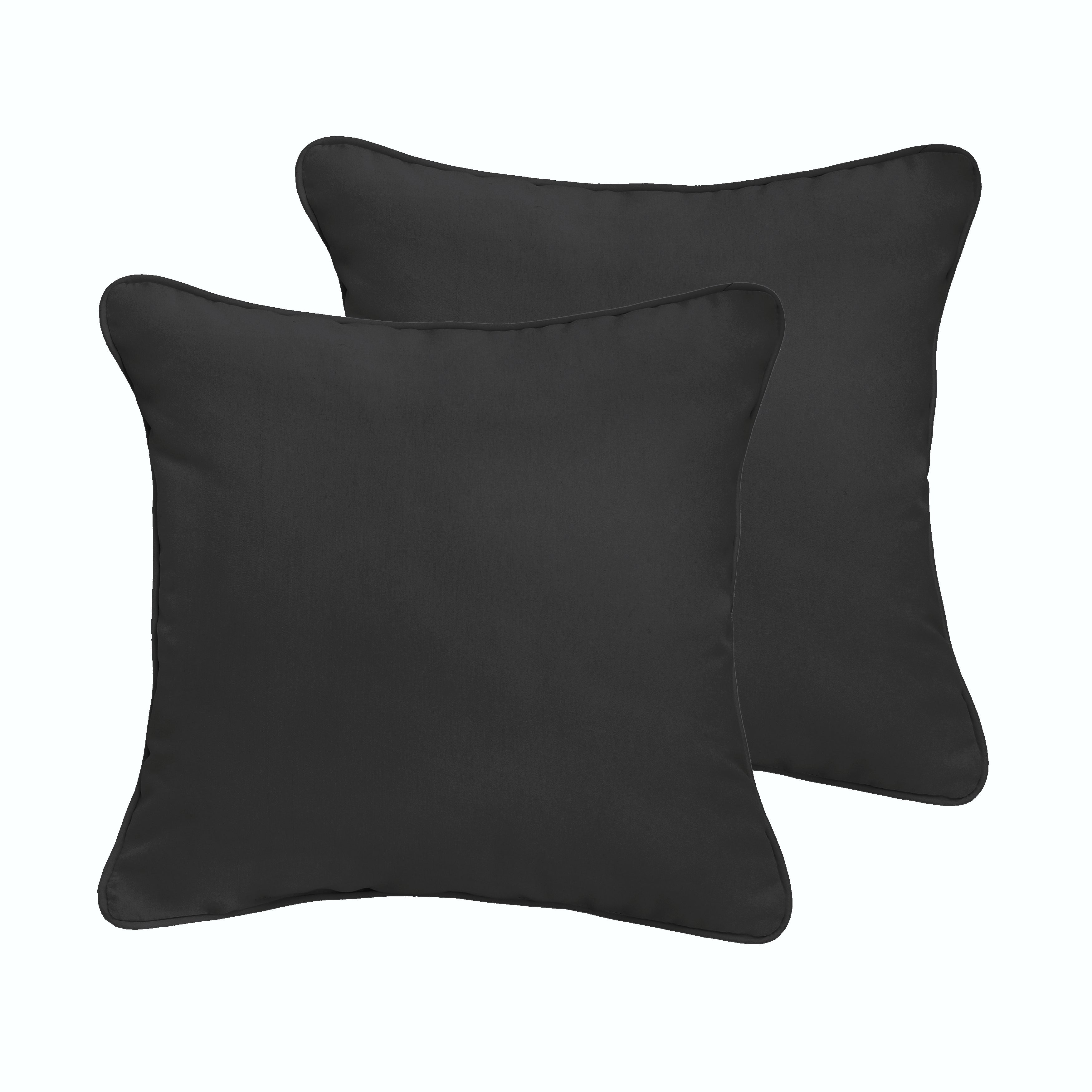 Corded Square Outdoor Pillow Set of 2