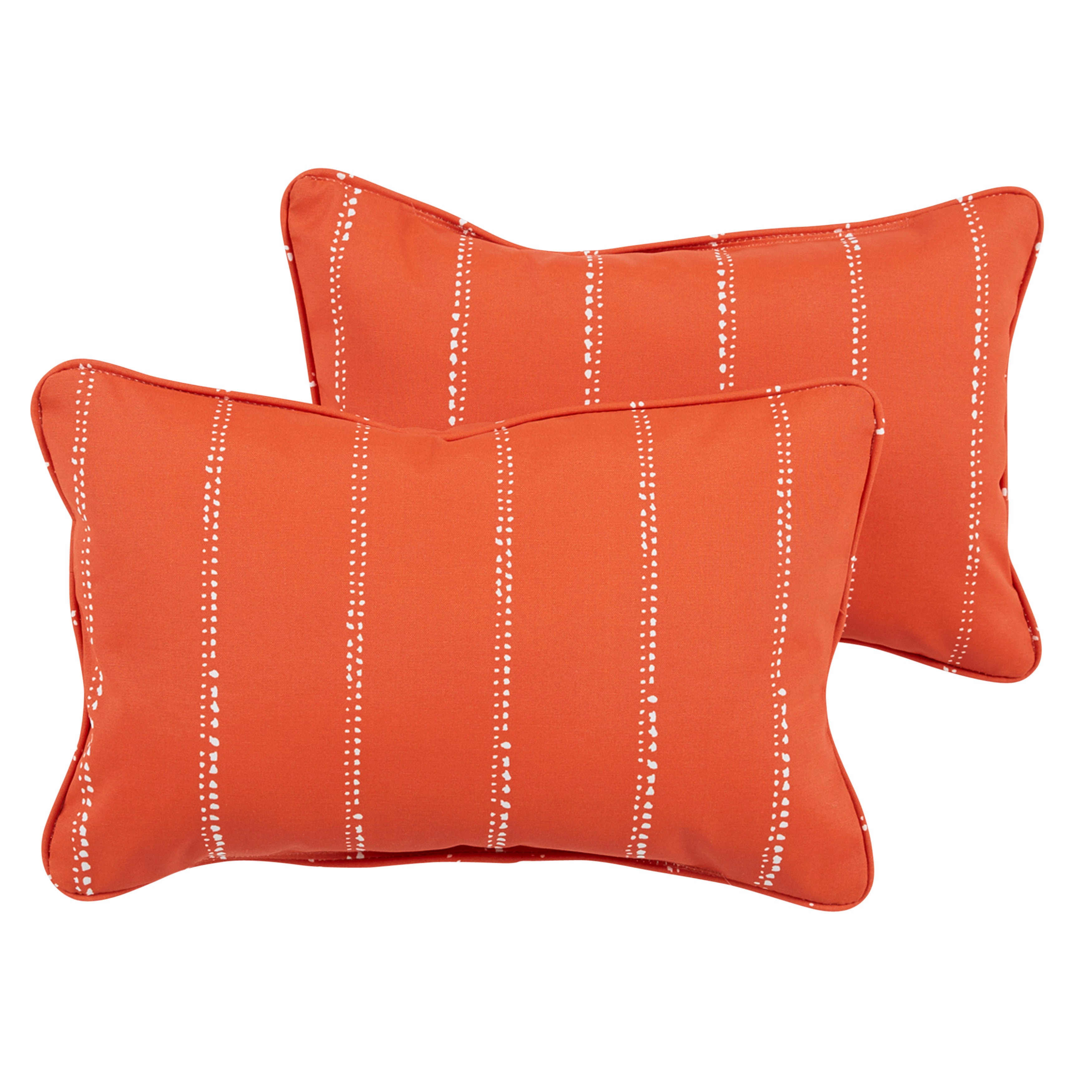 Sorra Home Lumbar Outdoor Pillow Set of 2