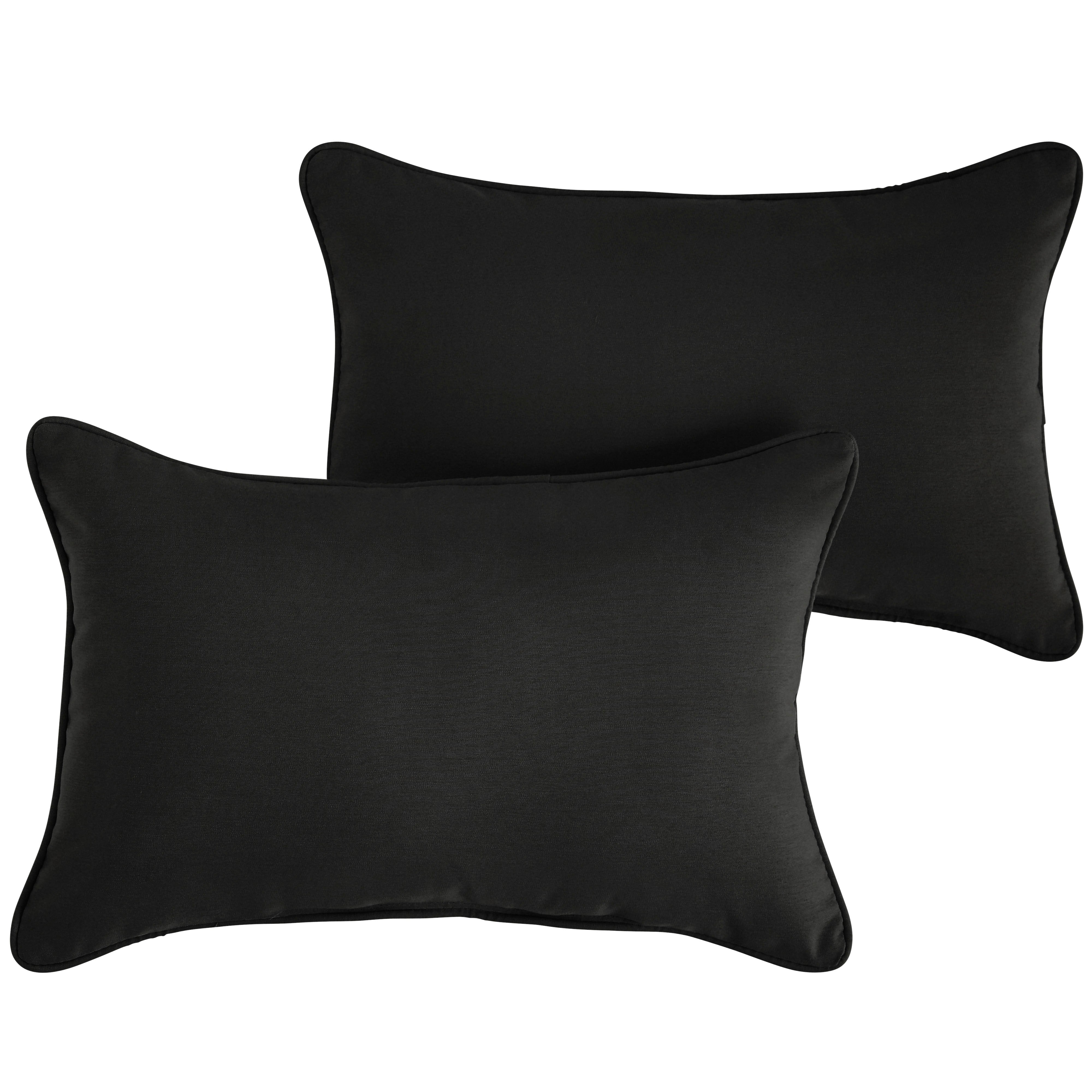 Corded Lumbar Outdoor Pillow Set of 2