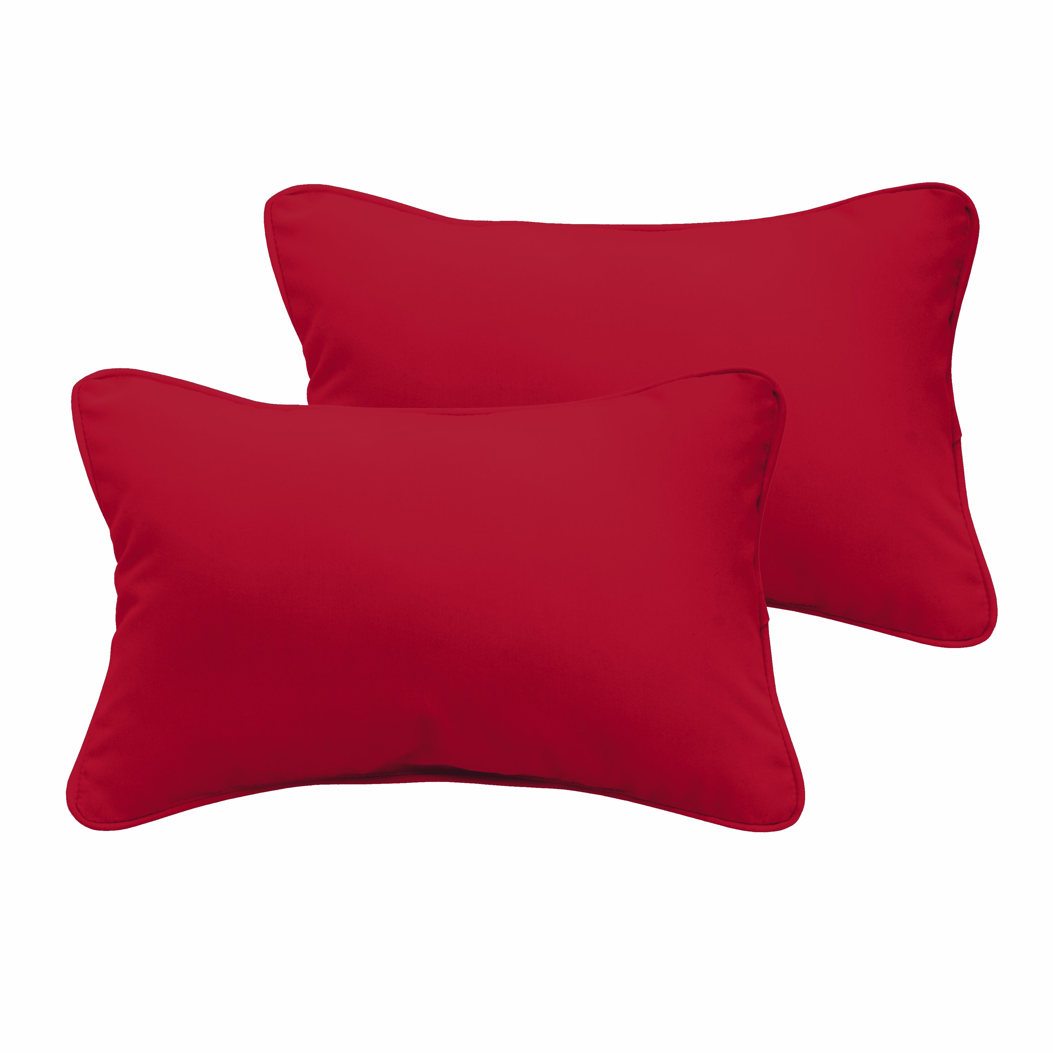 Corded Lumbar Outdoor Pillow Set of 2