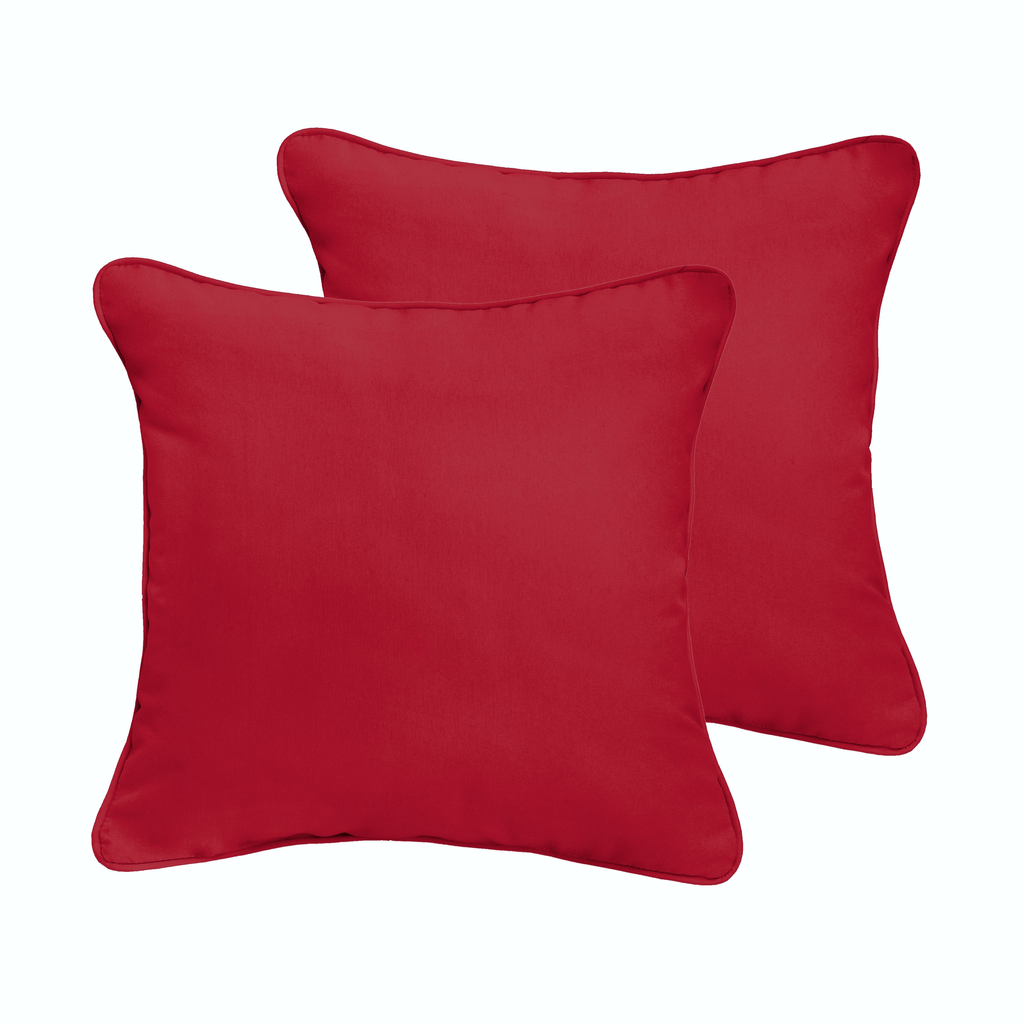 Corded Square Outdoor Pillow Set of 2