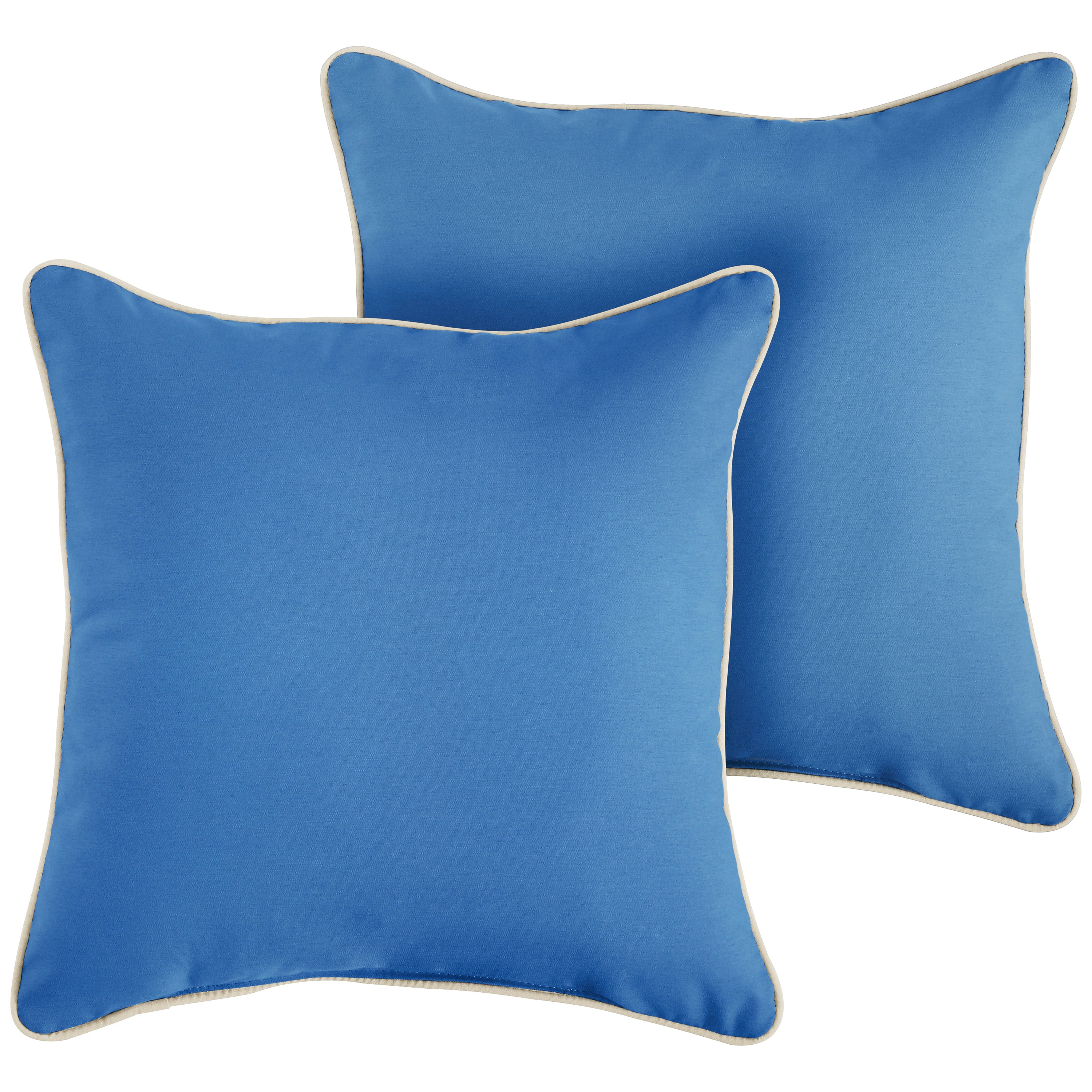 Corded Square Outdoor Pillow - Contrast