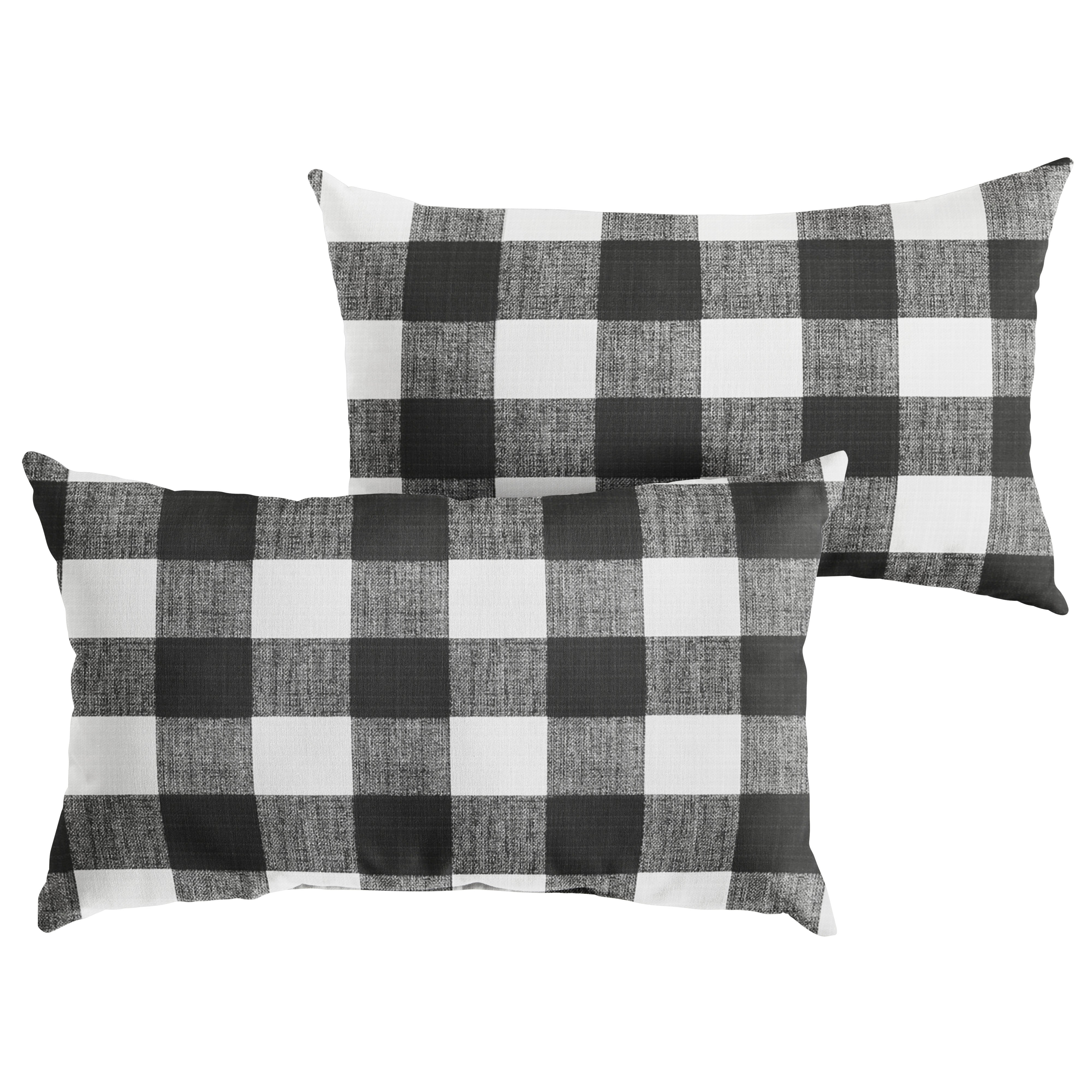 Anderson Matte Knife Edge Outdoor Lumbar Pillow Set of 2