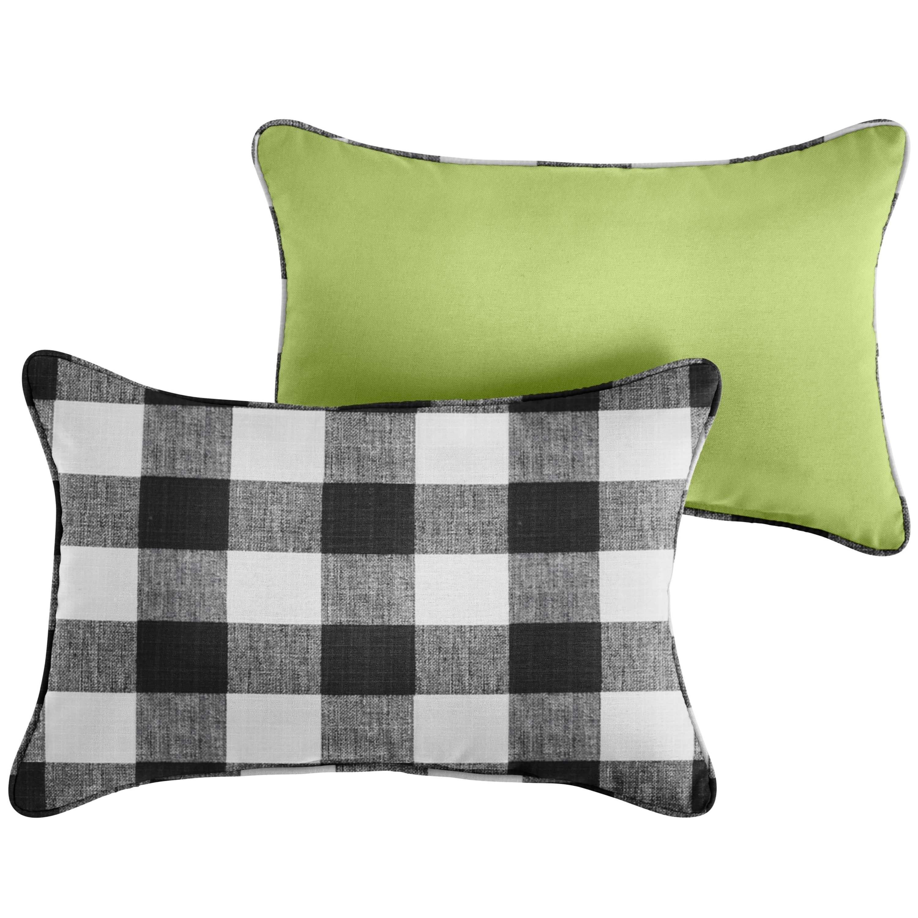Rectangle Outdoor Pillow - Apple Green - Apple Green - 18 x 12 in