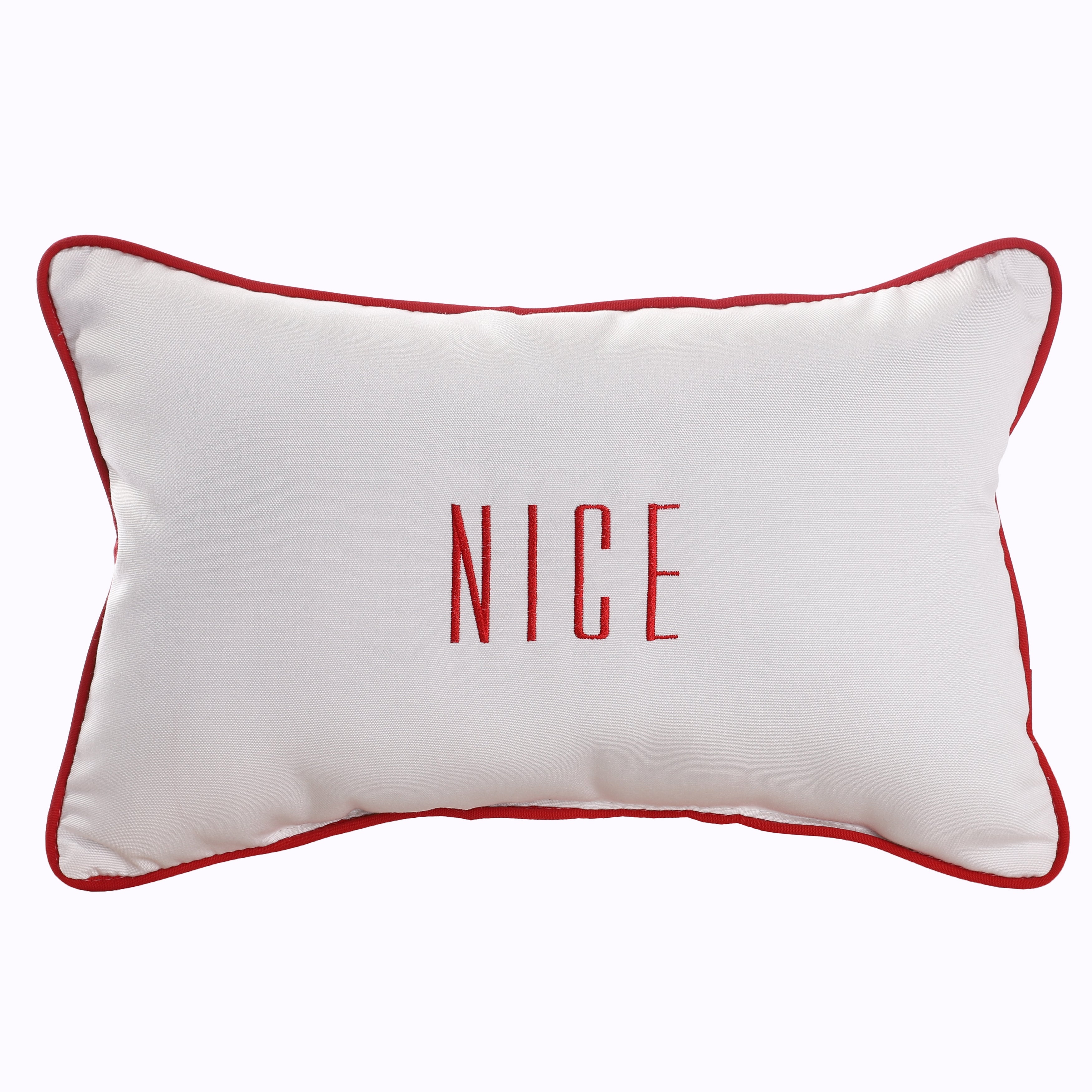 Sunbrella Rectangle Holiday Embroidered Outdoor Pillow